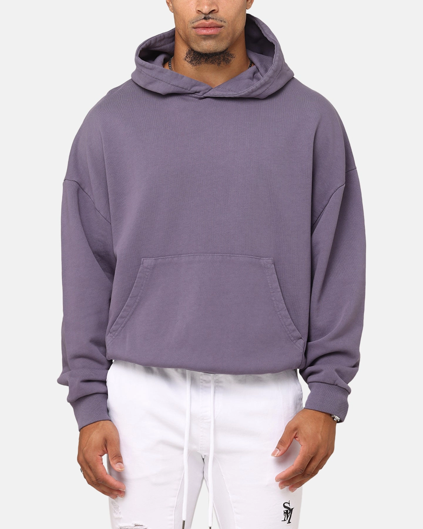 Layer Function Saint Morta Pericles Applique Hoodie Purple