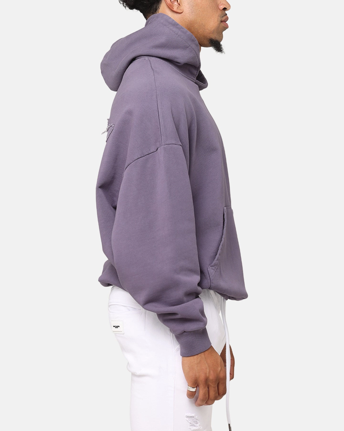 Multi Pocket Style popular among teenagers Saint Morta Pericles Applique Hoodie Purple