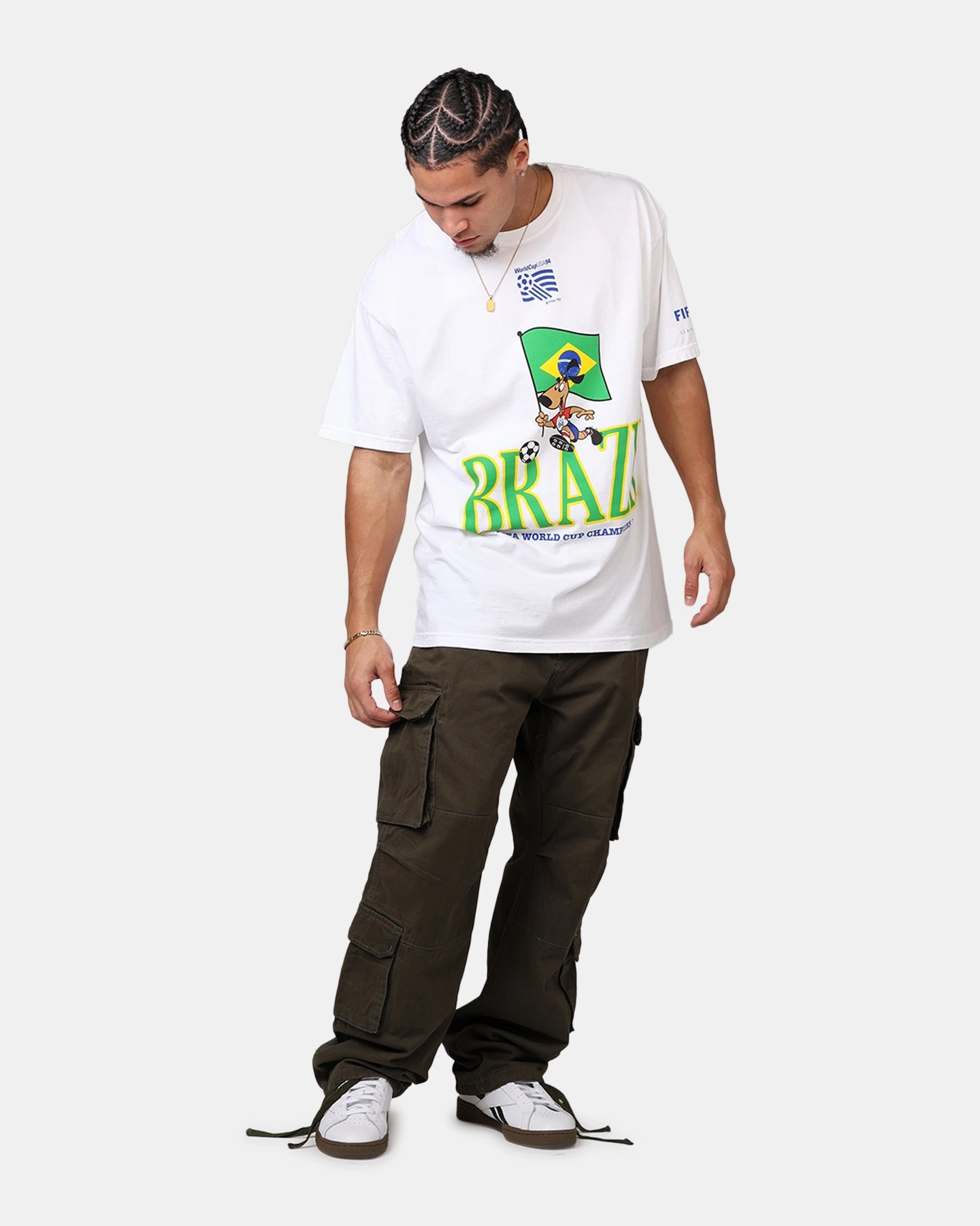 Sustainable Fifa FIFA 1994 Brazil T-Shirt White