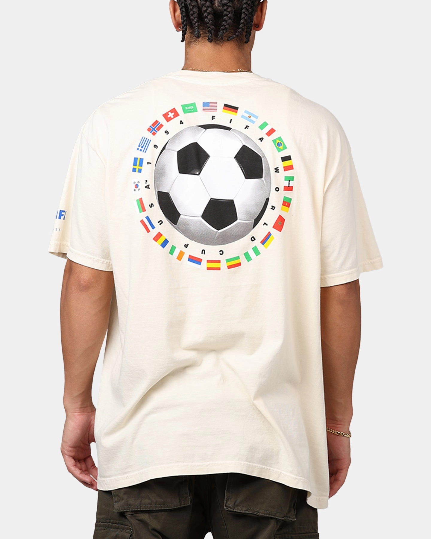 Fifa FIFA 1994 Flags T-Shirt Ivory WrinkleResistant