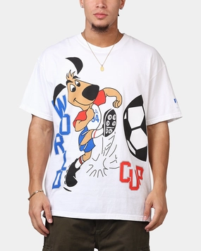 Fifa FIFA 1994 Mascot T-Shirt White Stylish Everyday Wear Crew Neck Design