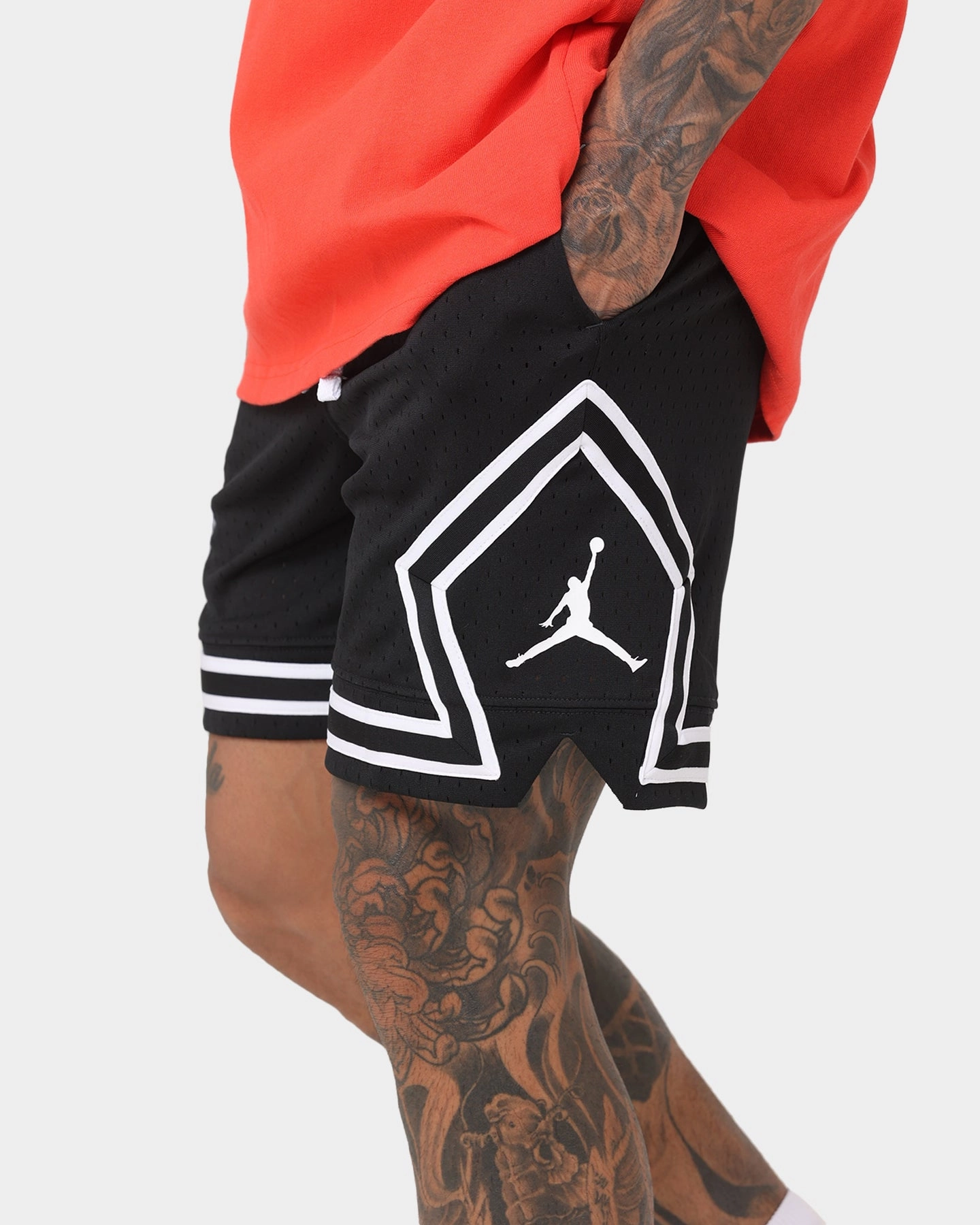 GussetDesign Timeless Look Jordan Dri-FIT Sport Diamond Shorts Black/White