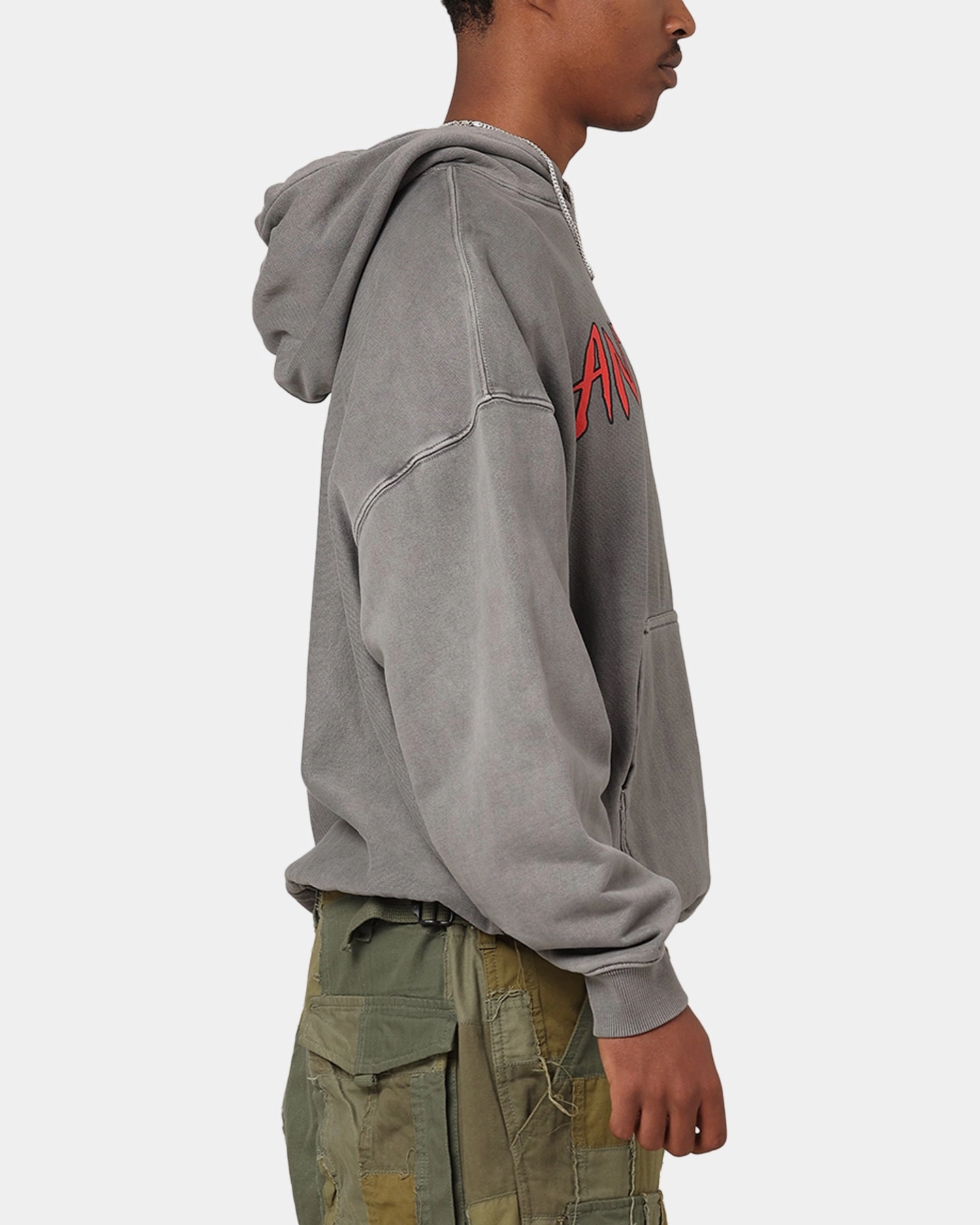 Stole Reflective Trim The Anti Order Pseudo Premium Hoodie Washed Charcoal