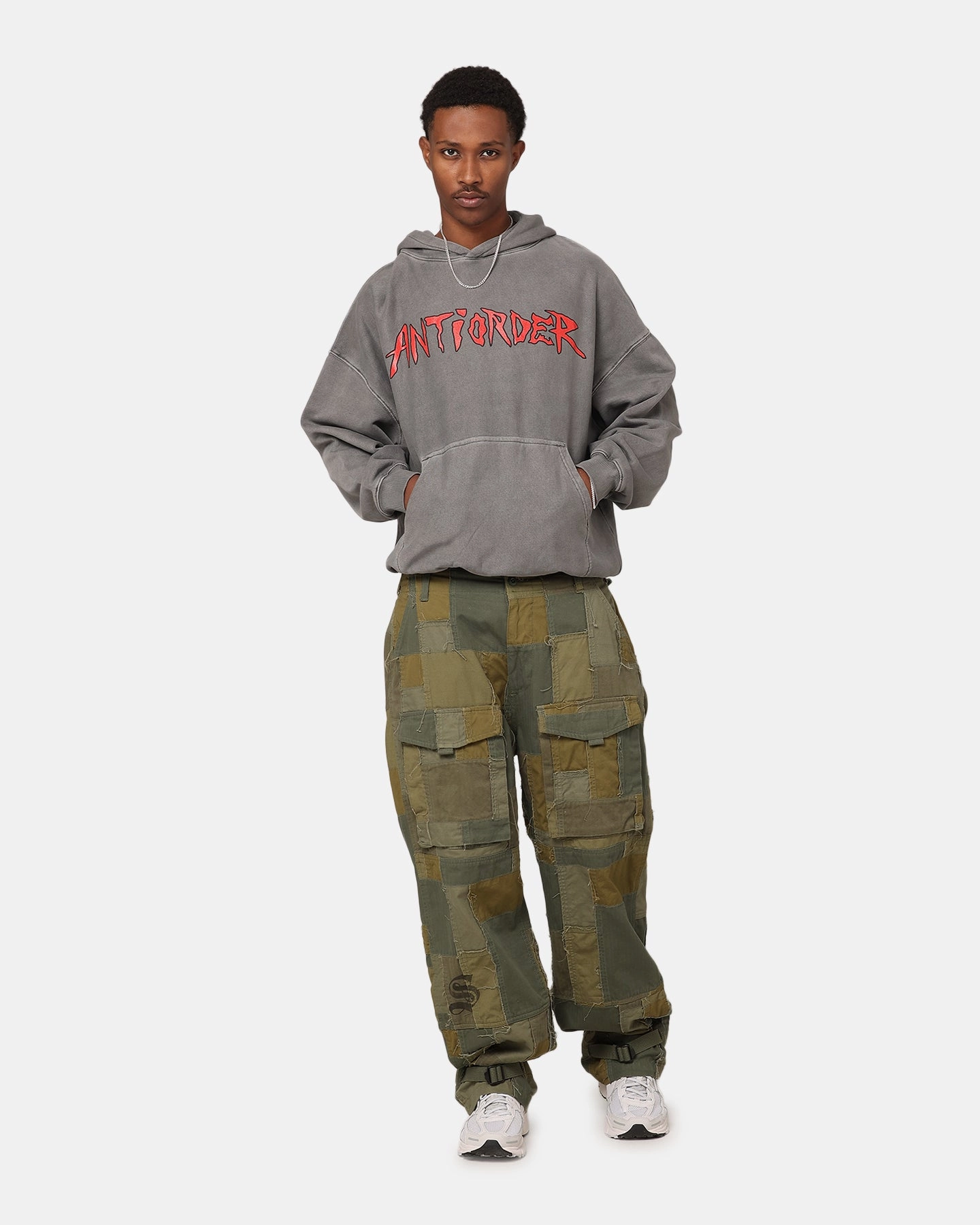 The Anti Order Pseudo Premium Hoodie Washed Charcoal Outdoor Protection Machine-washable