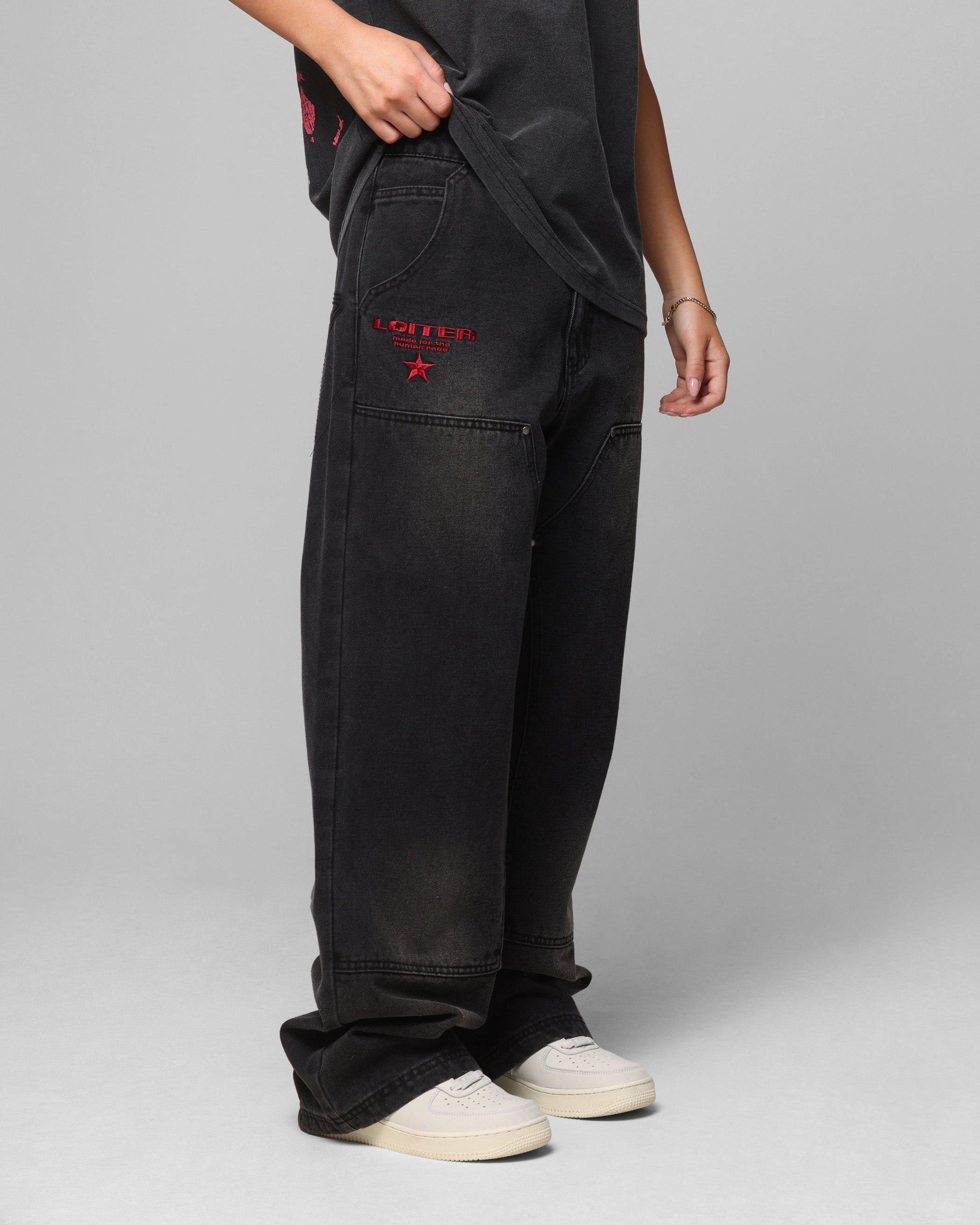 Loiter Unit Hunter Pants Vintage Black No Fuss Fit