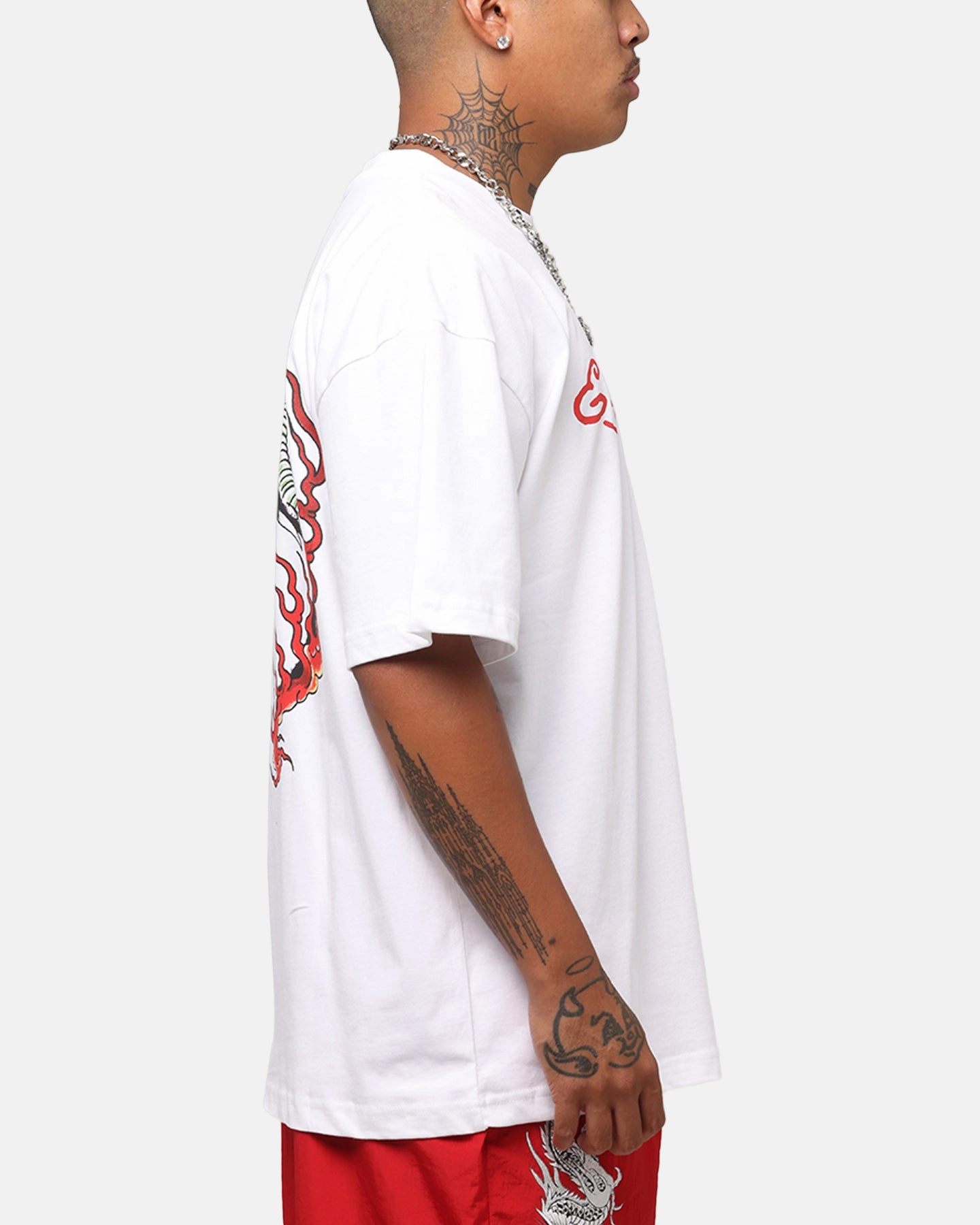 Modern Twist Ed Hardy Flaming Cobra T-Shirt White