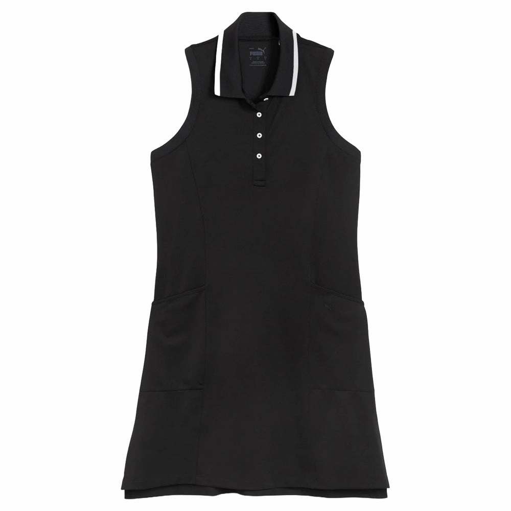 PUMA Everyday Pique Golf Dress Puma Black - SS25 Women Vibrant Edge