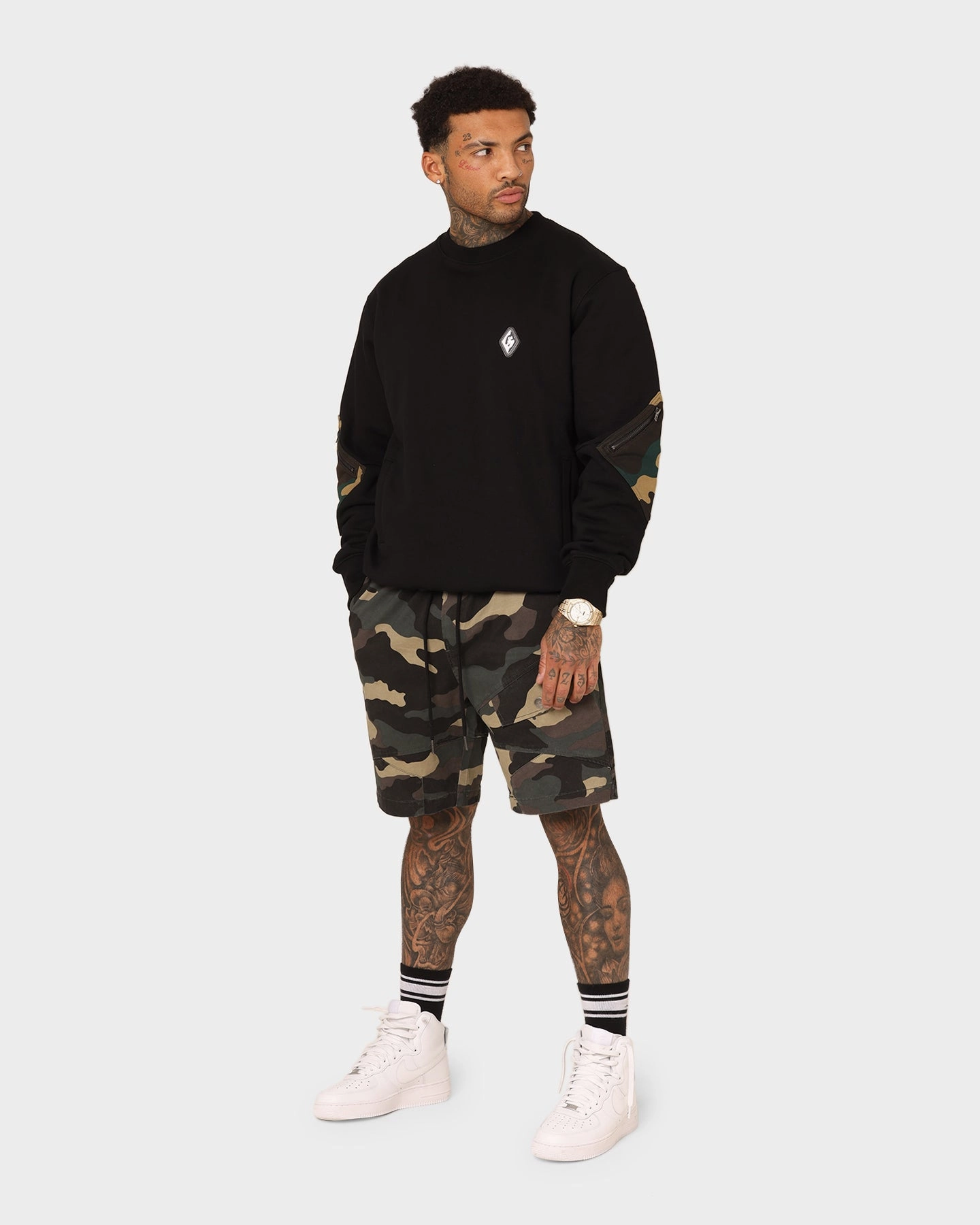 Stretch Fit Design scarf Saint Morta Syndicate Cargo Shorts Camo