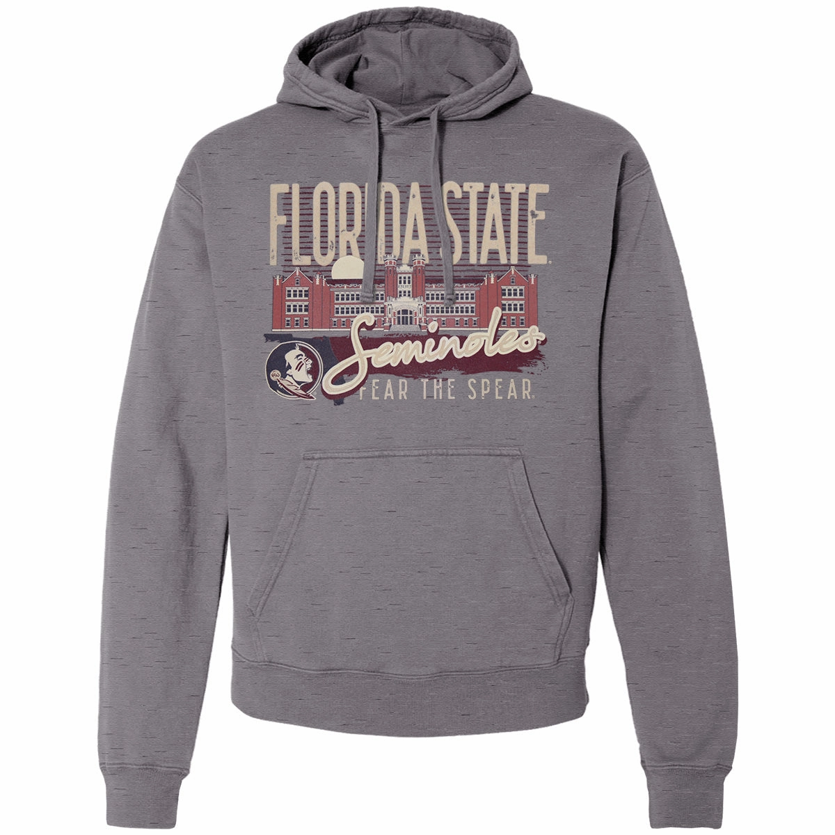EasyCare Textile Image One Adult/Unisex Florida State Seminoles Westcott Design Hood - Charcoal