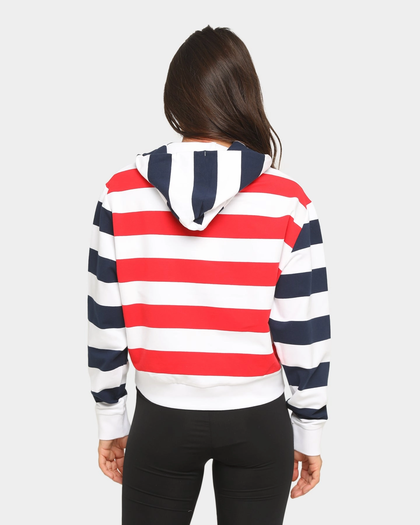 Patchwork WrinkleResistant Tommy Jeans Women's Multi-Stripe Hoodie Twilight Navy/M