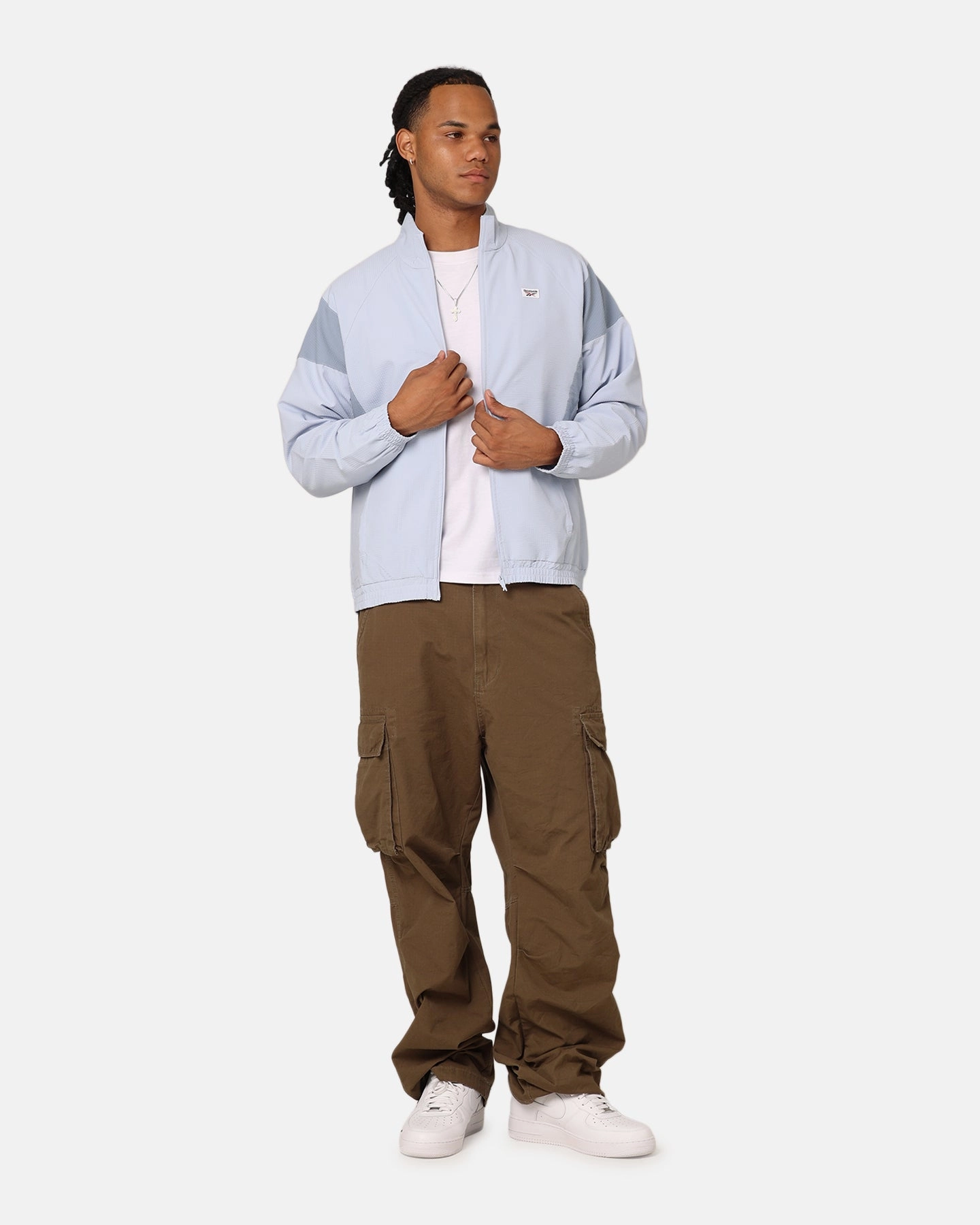 Scissors Anti Static Finish Reebok Classics Court Sport Jacket Pale Blue