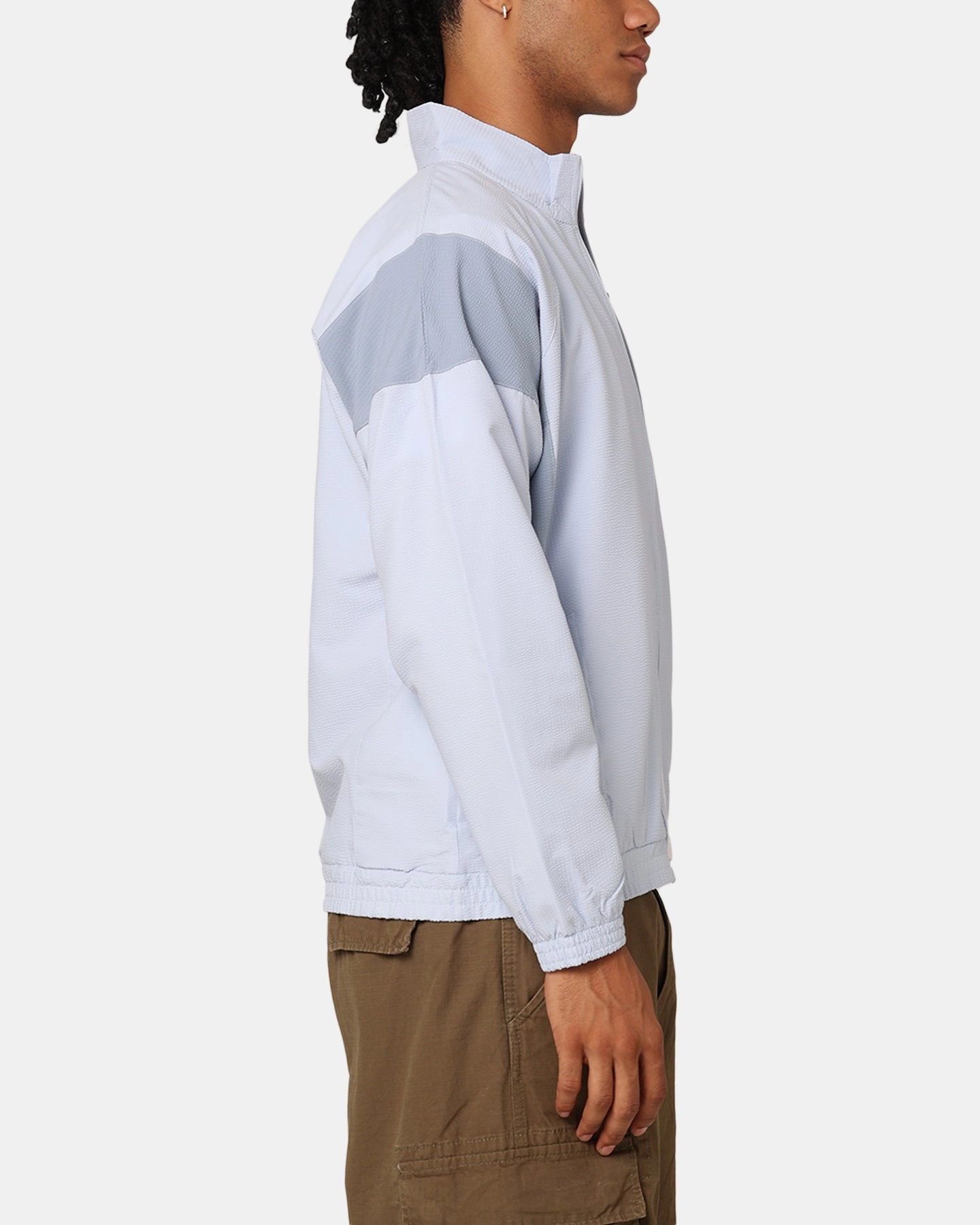 Reebok Classics Court Sport Jacket Pale Blue motorcycle Respect