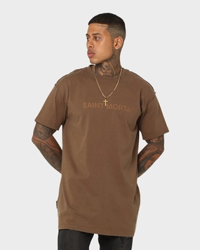 QuickDryTechnology Saint Morta Official El Duplo Vintage T-Shirt Vintage Brown