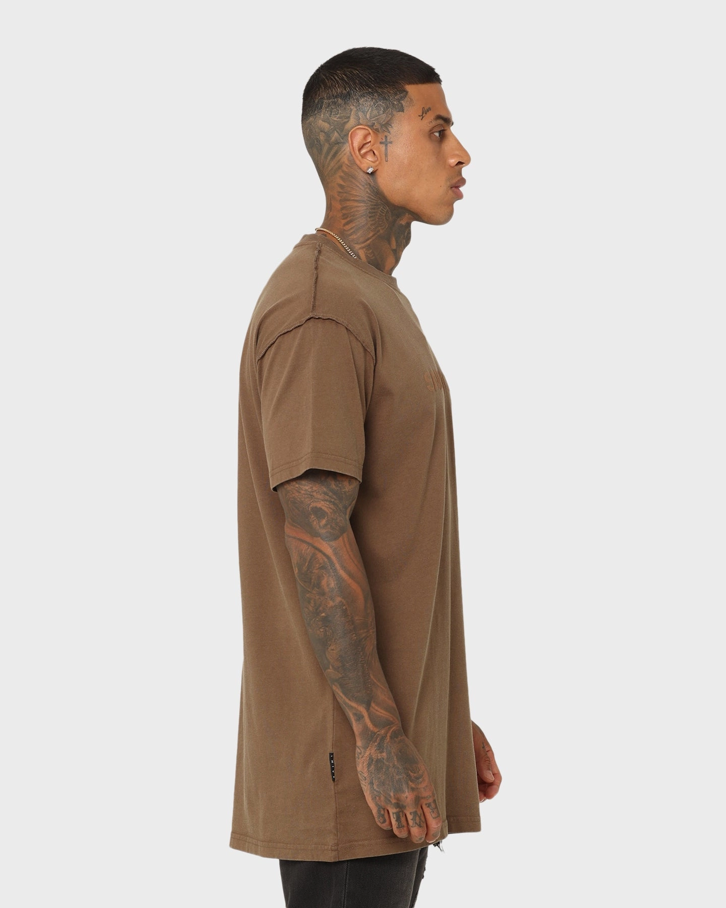 Saint Morta Official El Duplo Vintage T-Shirt Vintage Brown Minimal Trend Easy Care