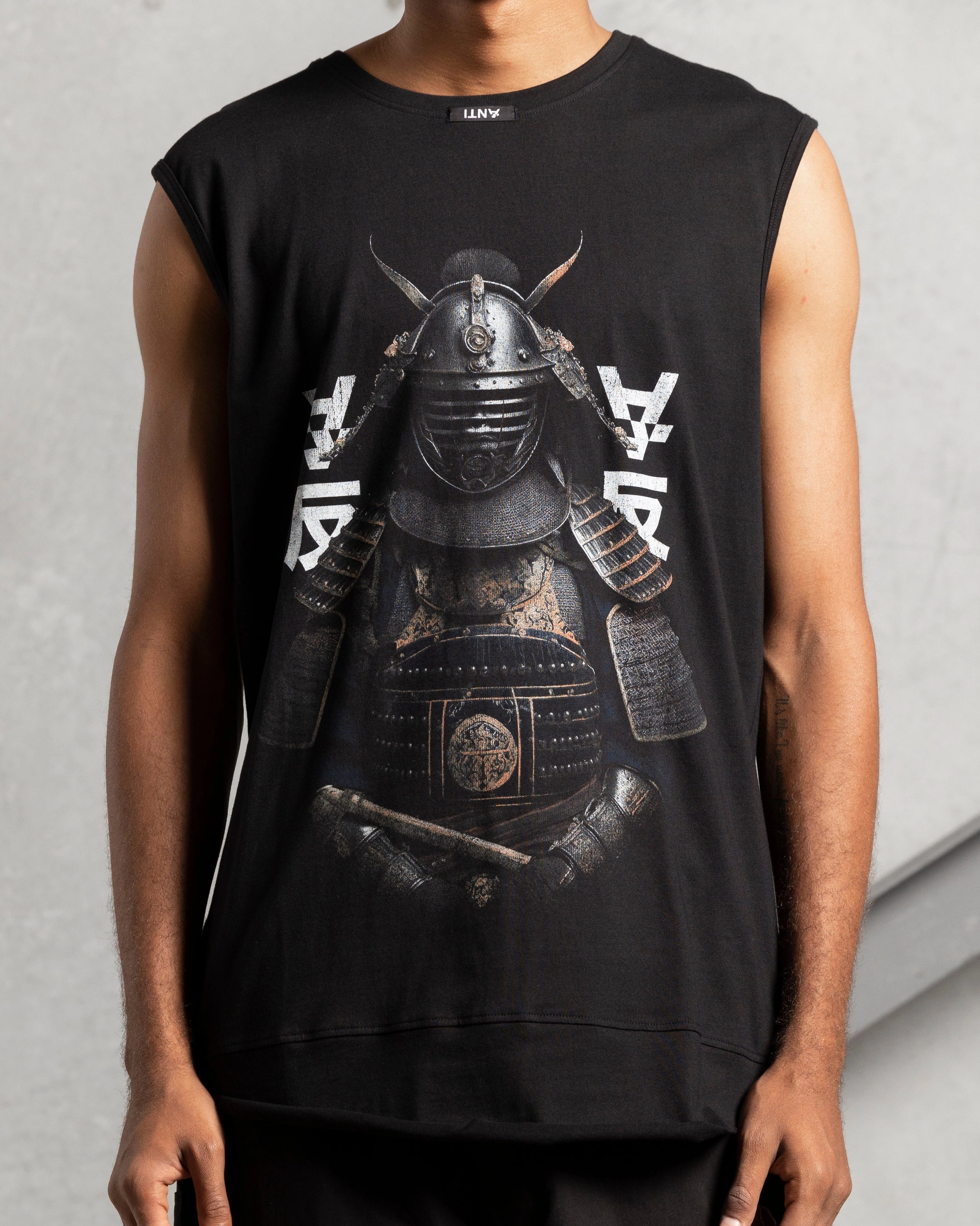 The Anti Order Shaolin Panelled Singlet Black ZeroDistressFinish