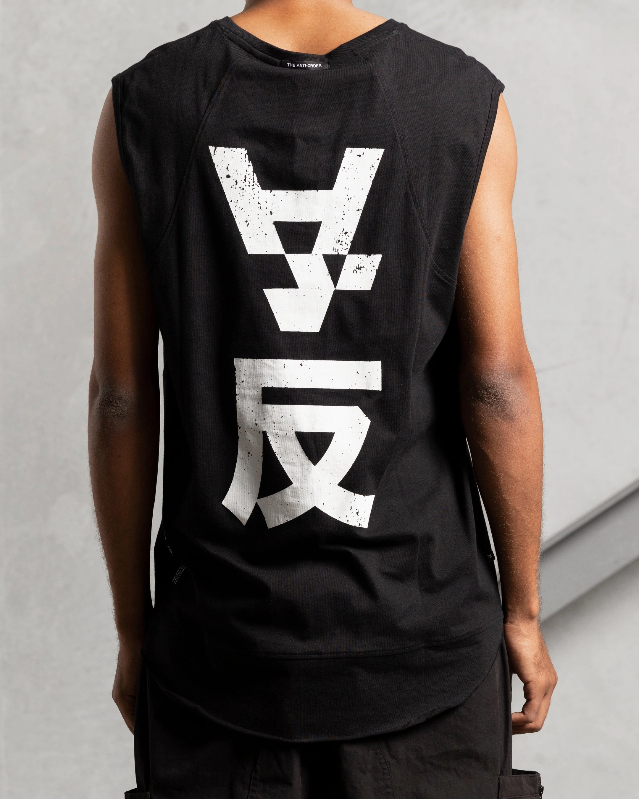 Trendy Design Chilly Day Wear The Anti Order Shaolin Panelled Singlet Black