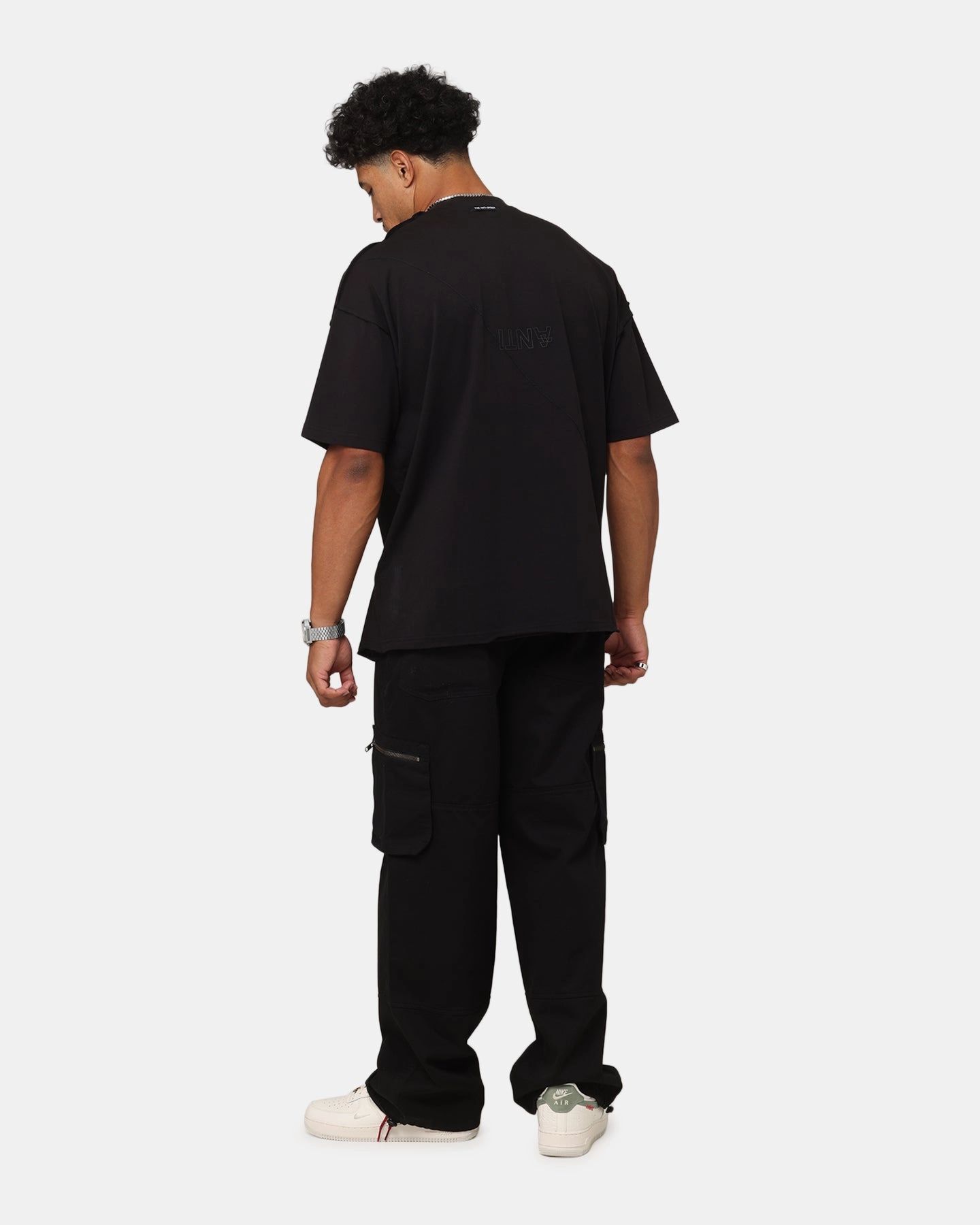 Comfort and Ease The Anti Order XY Aesthetic Non Seam T-Shirt Black/Black