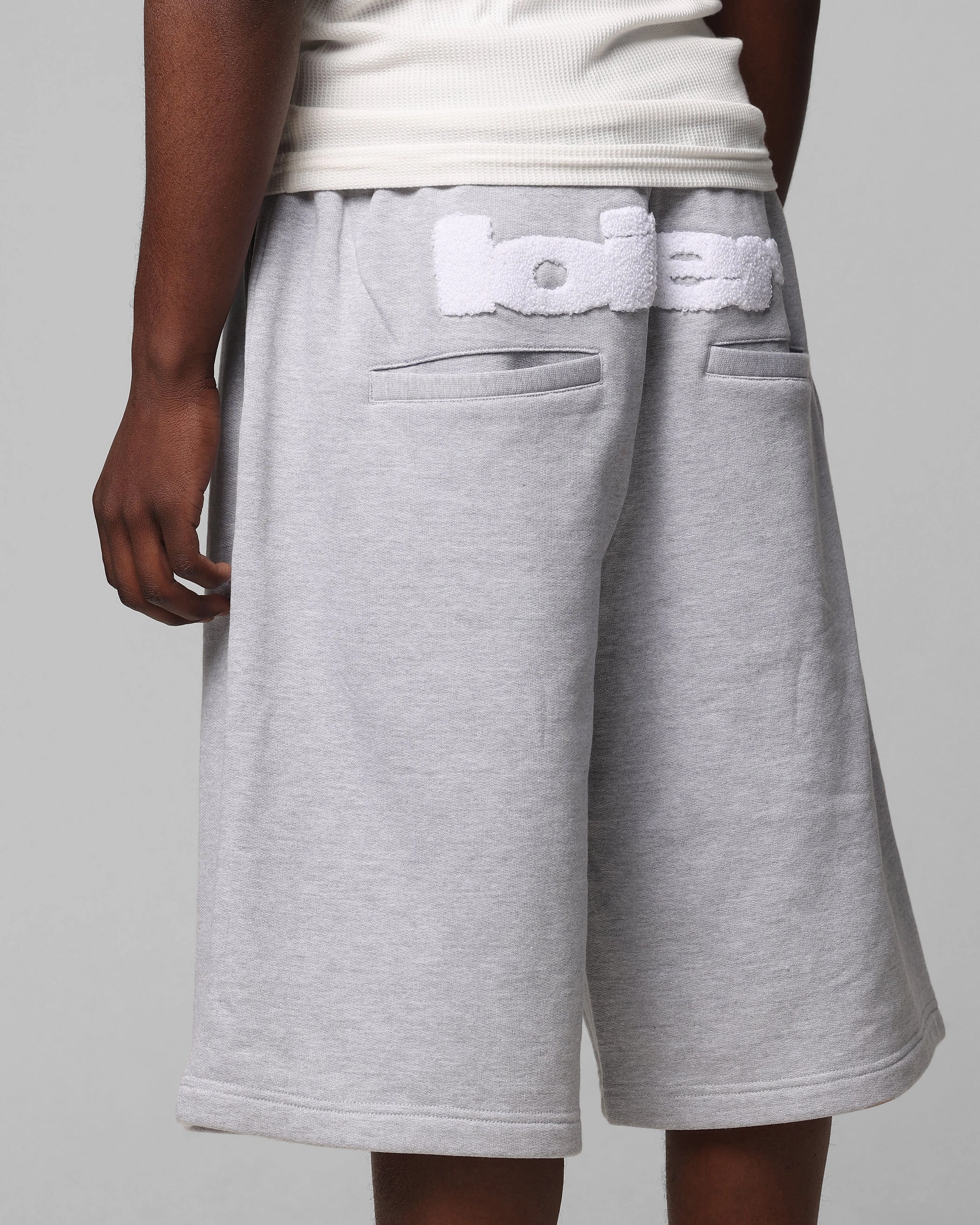 Trendy Fit Style Choice Loiter Premium Essentials Sweat Shorts Grey Marle
