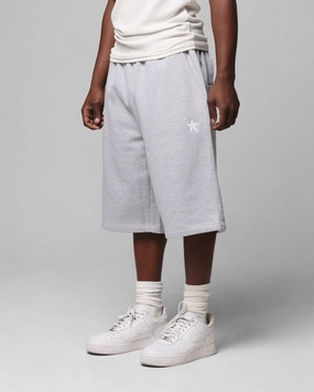 Abrasion Proof Fabric Loiter Premium Essentials Sweat Shorts Grey Marle