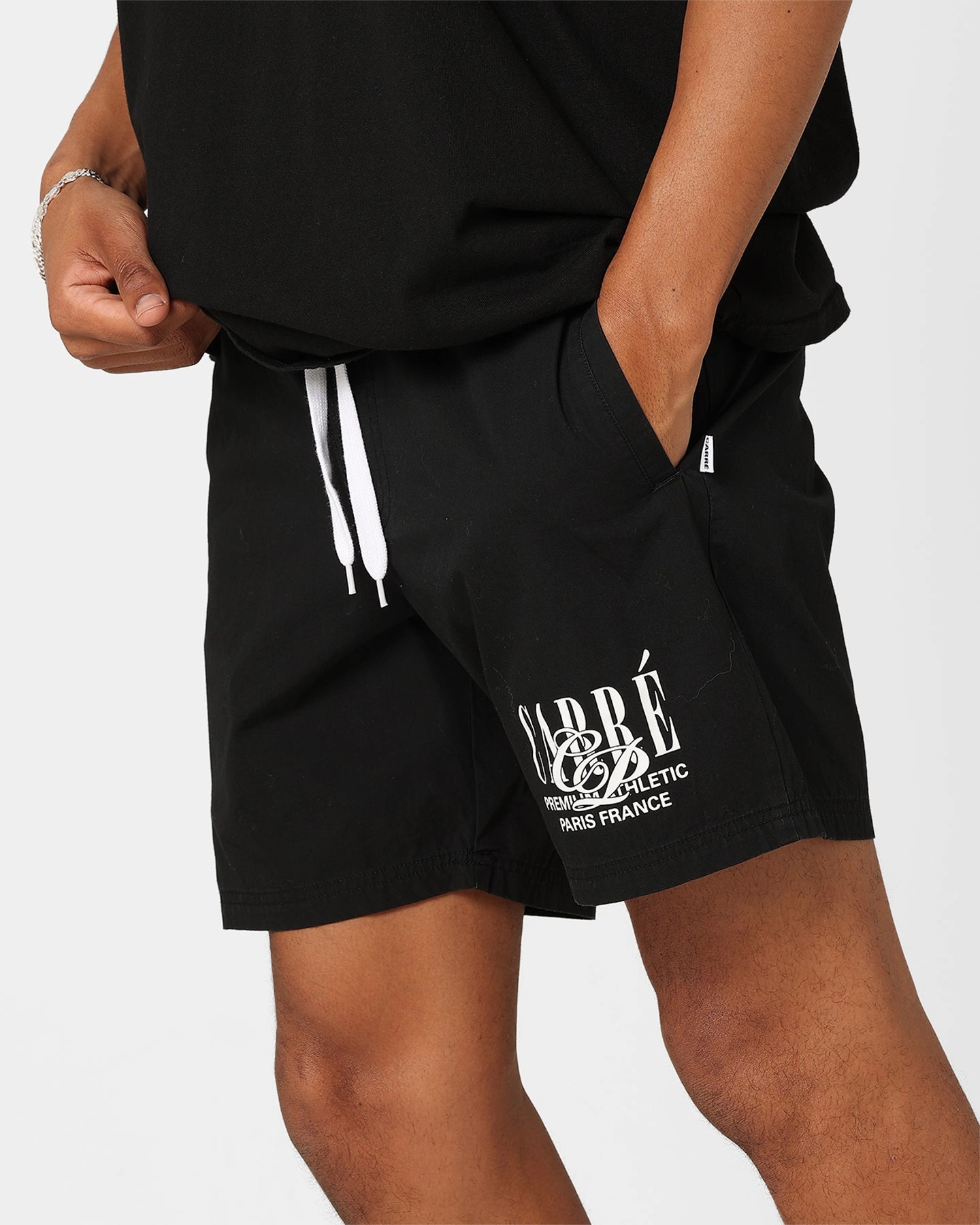 Carre Top Team Slide Shorts Black Fair trade Low Profile Zipper