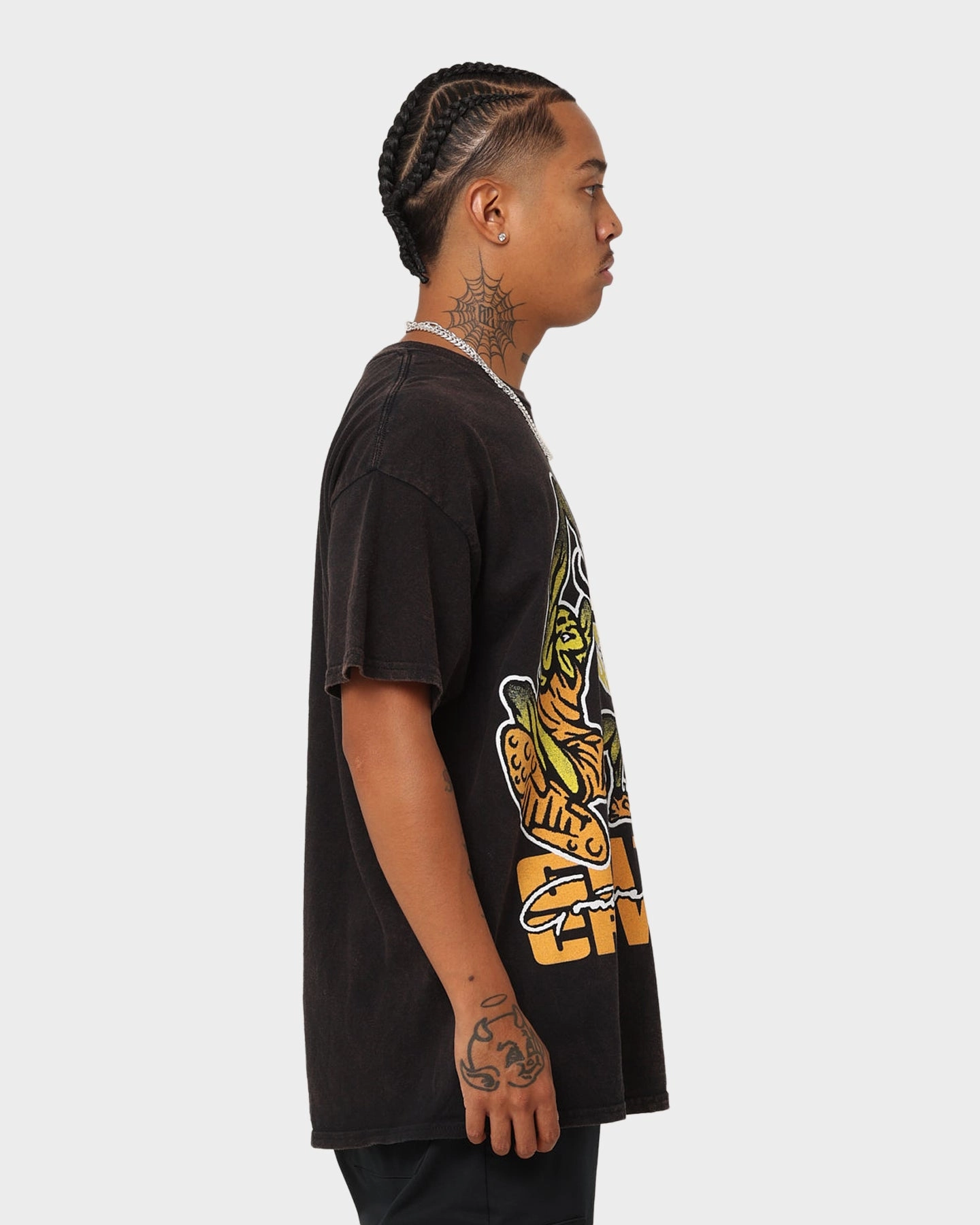 Winter Layer Goat Crew All Time Champions Vintage T-Shirt Black Wash