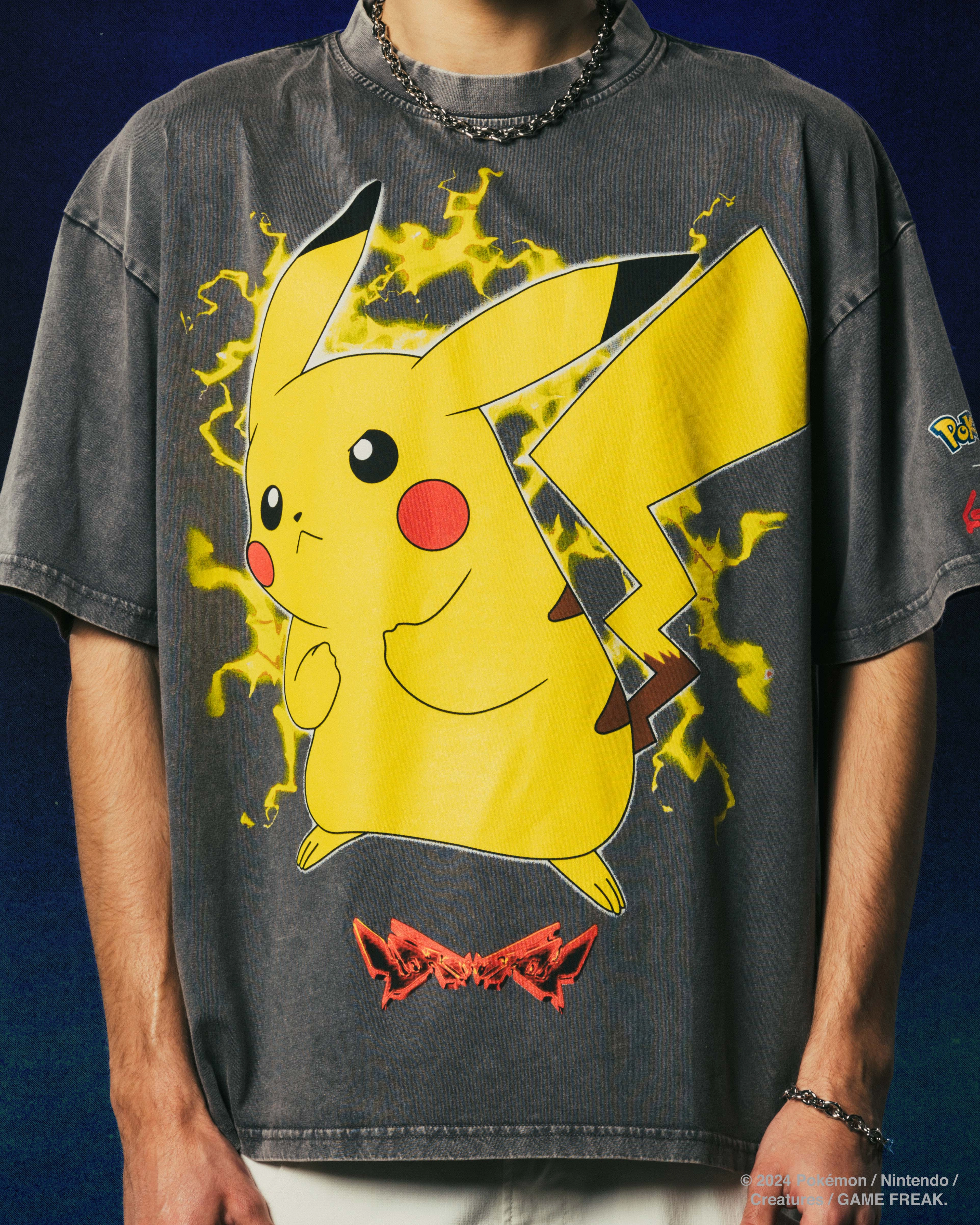 Relaxed Style Pok??mon By Loiter Pikachu Premium T-Shirt Charcoal