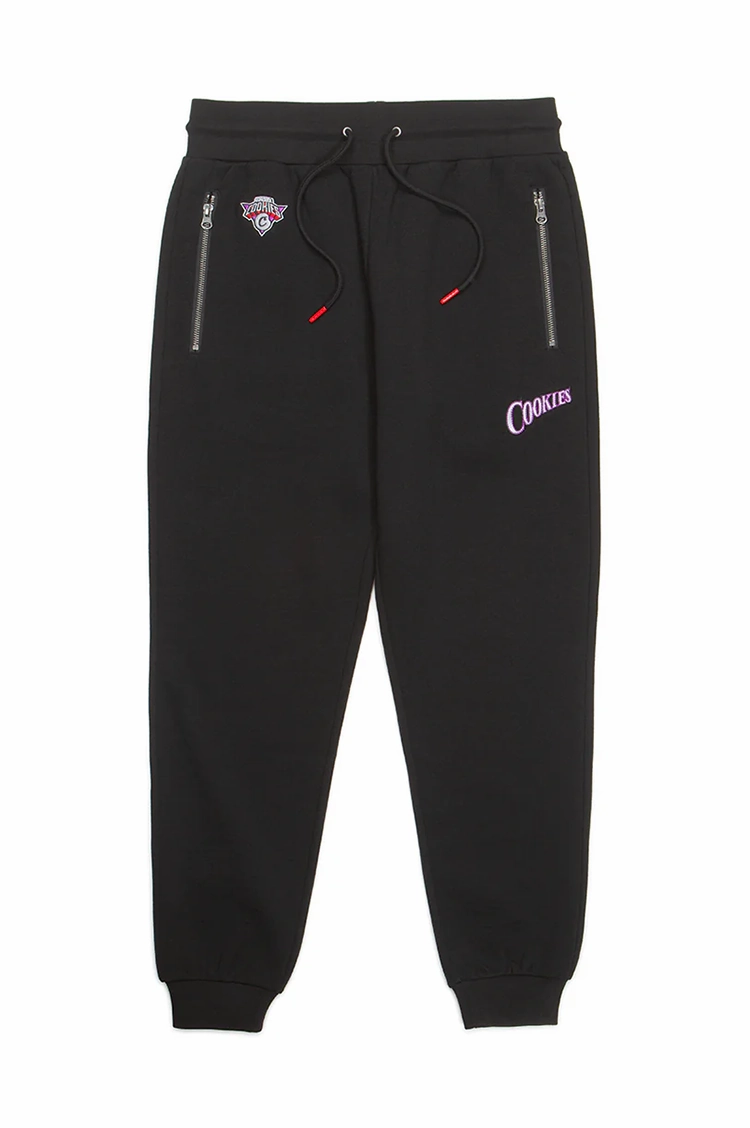 Cookies Full Clip Fleece Sweatpants Tailored Silhouette Casual Layering