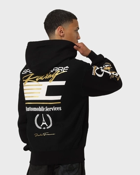 Carr?? Automobile Team Oversized Hoodie Black heirloom suitable for runway events