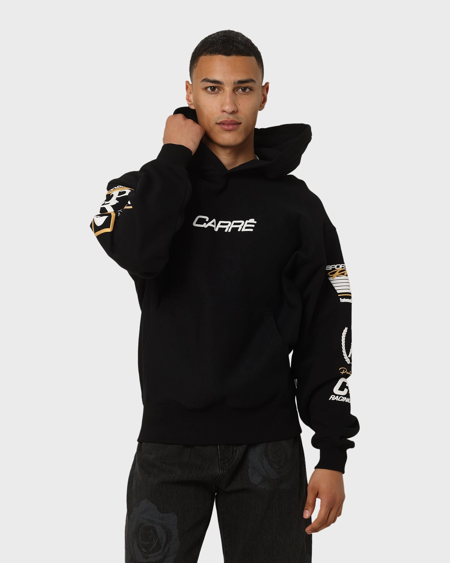 FullLengthZip Carr?? Automobile Team Oversized Hoodie Black