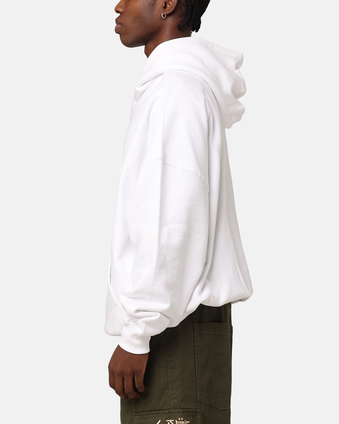 Quick Closure The Anti Order Logo Boxy Hoodie White