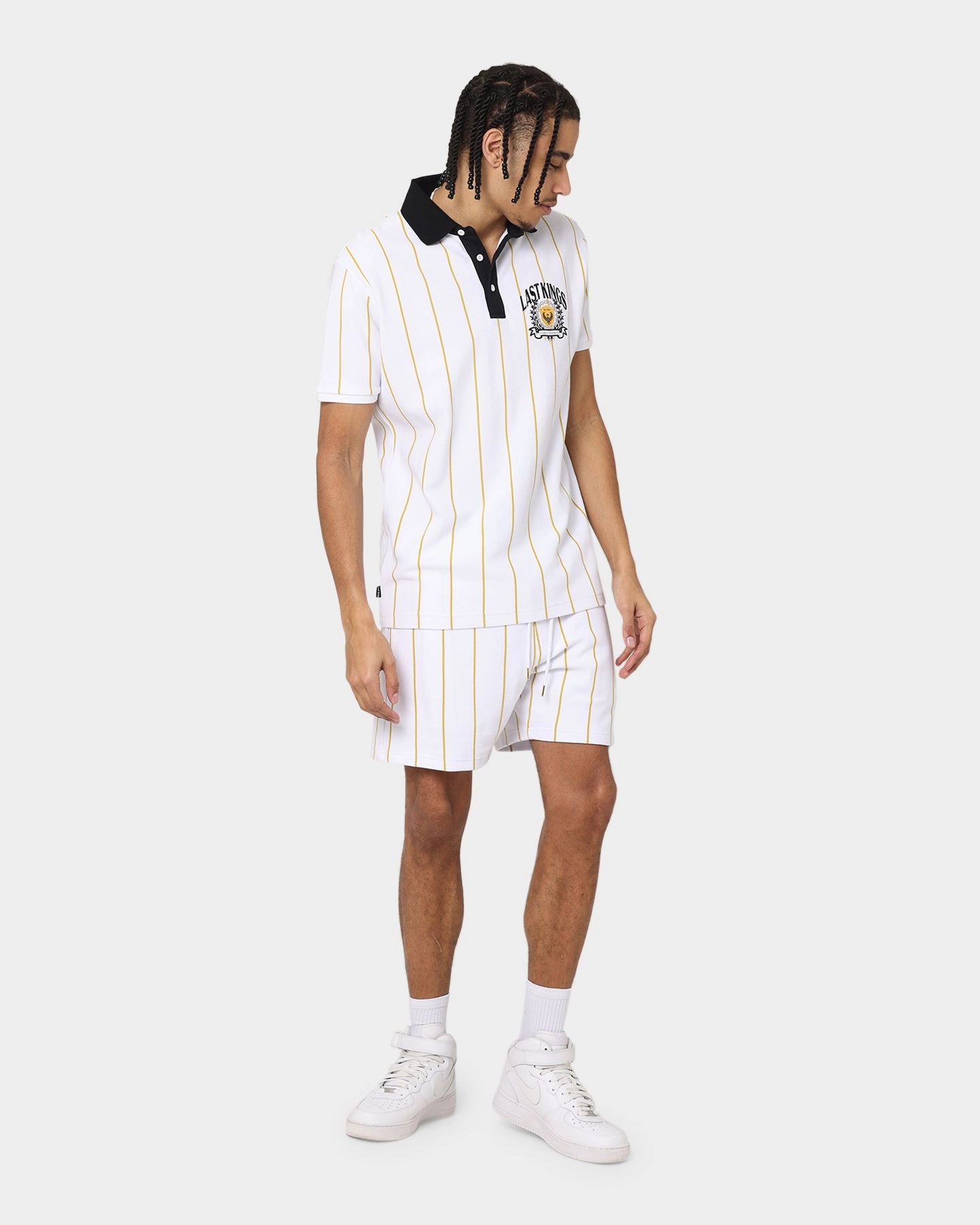Last Kings Cairo Walk Shorts White Preppy Style