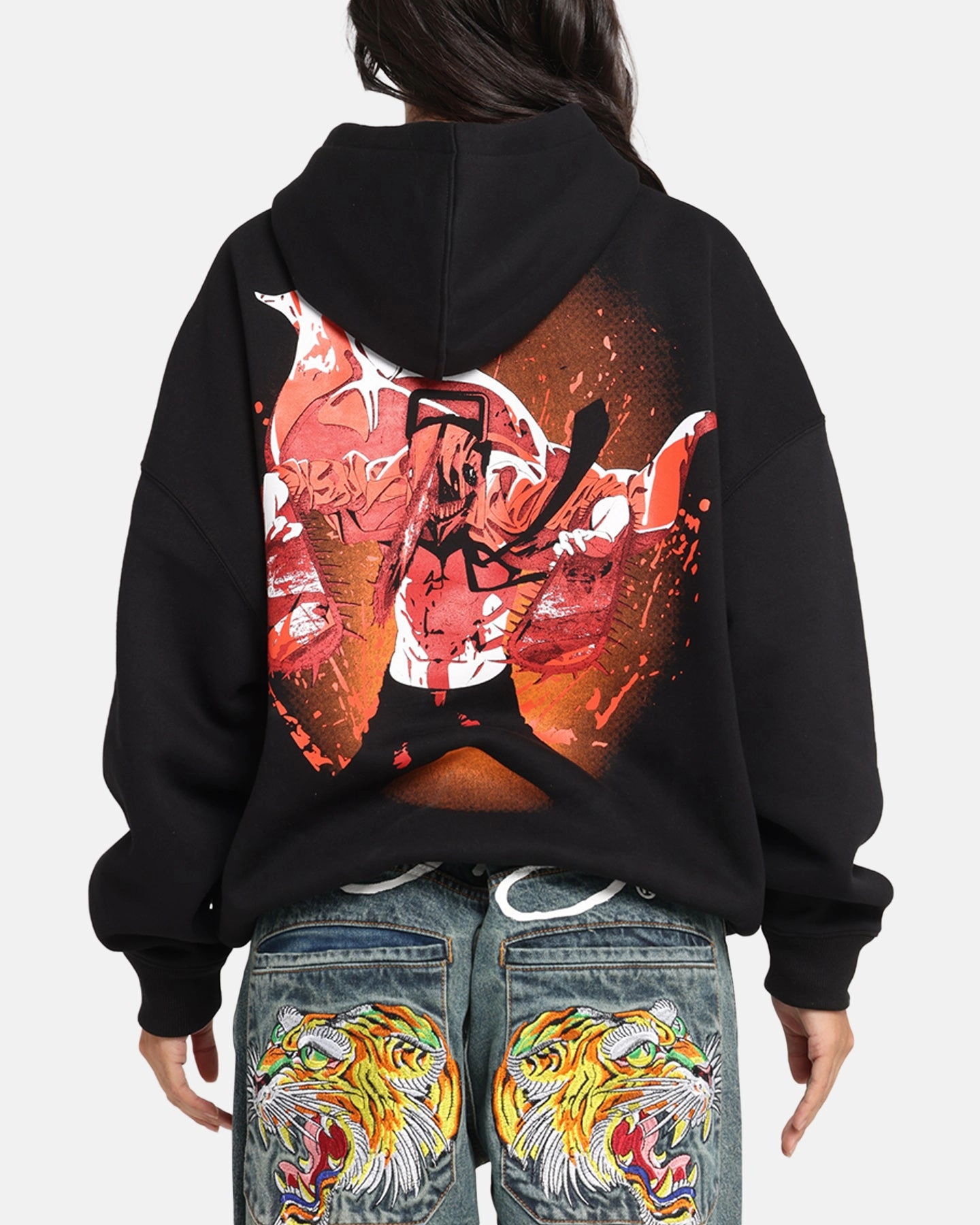 Goat Crew X Chainsaw Man Premium Hoodie Black Energy - Saving