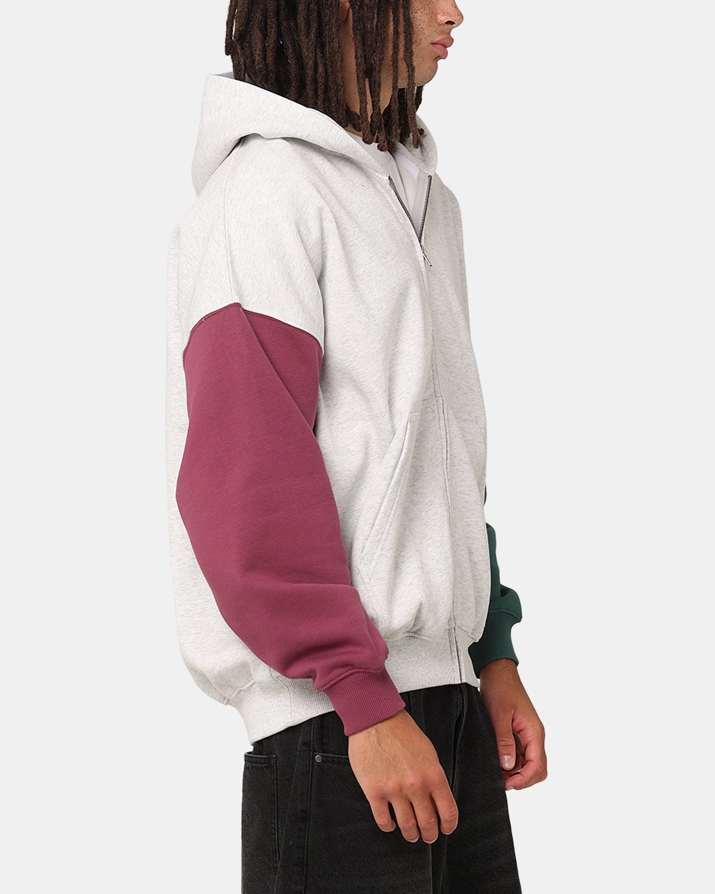 Carre Floral Full Zip Hoodie Multi Perseverance Leather