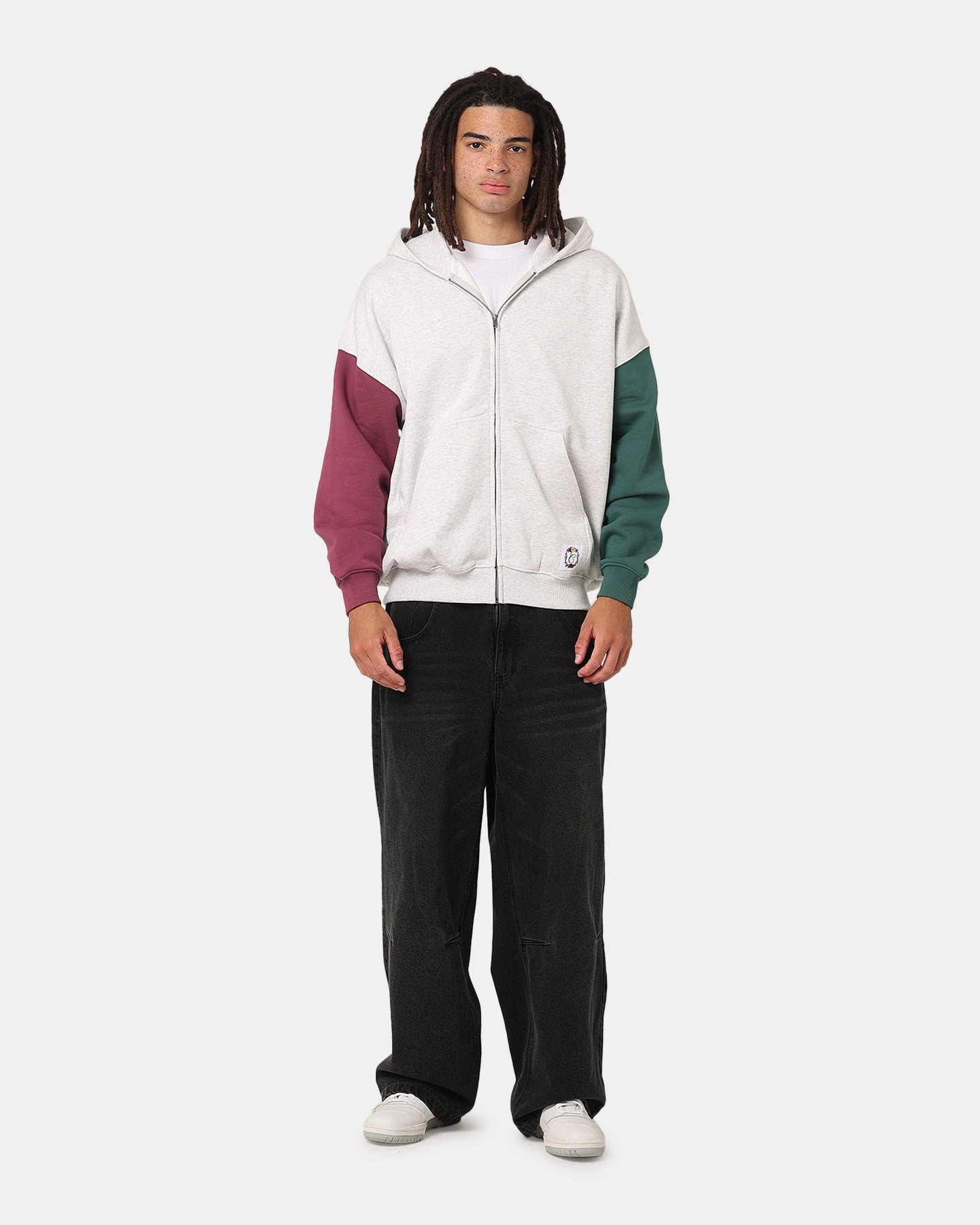Carre Floral Full Zip Hoodie Multi Excellence