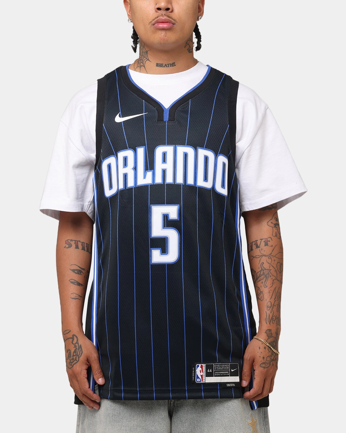 Nike Paolo Banchero Orlando Magic #5 Icon Edition 2022/23 Nike Dri-Fit NBA Swingman Jersey Black Four Way Stretch