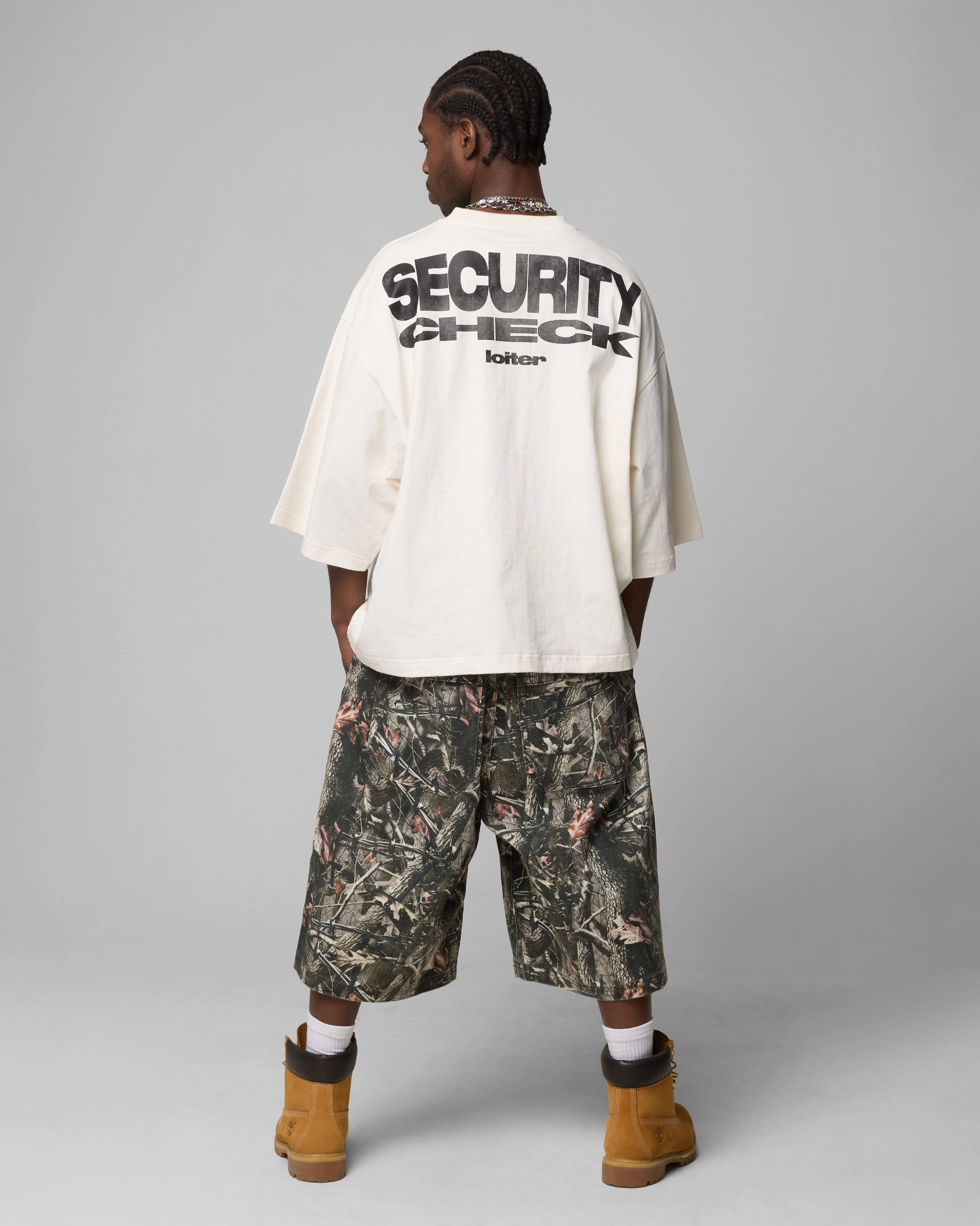 Loiter Security Check Box T-Shirt Off White Smart Comfort