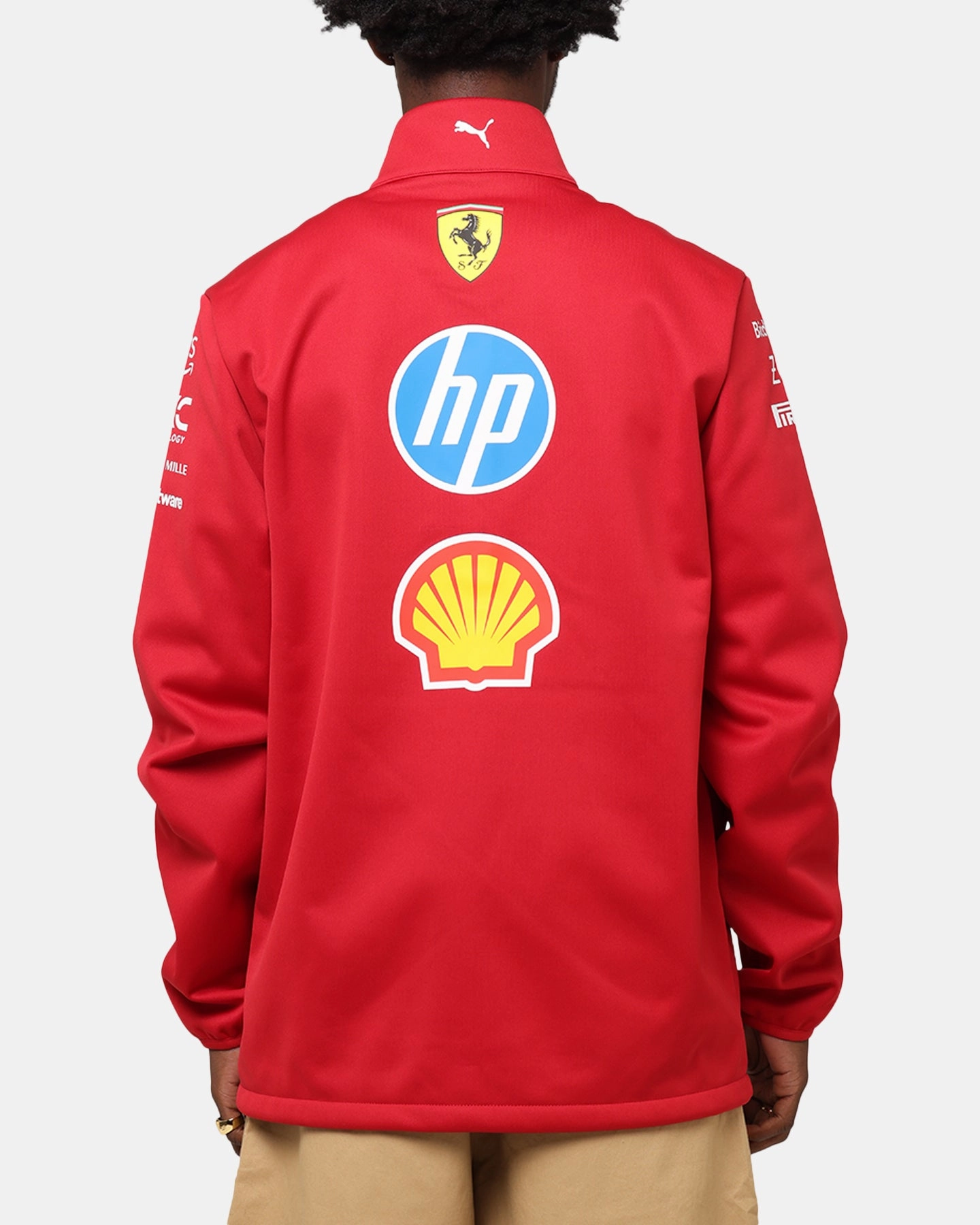 Ergonomic Seams Puma X Scuderia Ferrari Team Softshell Jacket Cherry