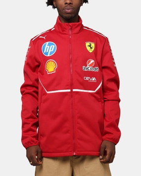 Celebrate Relax Shell Puma X Scuderia Ferrari Team Softshell Jacket Cherry