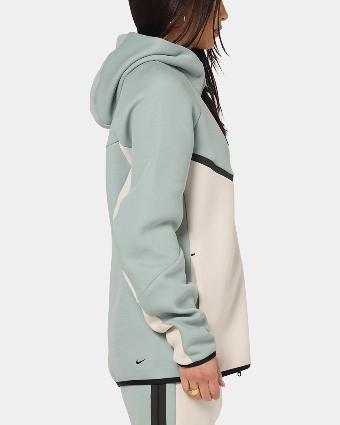 Nike Sportswear Tech Fleece Windrunner Jacket Dusty Sage Adjustable Hood