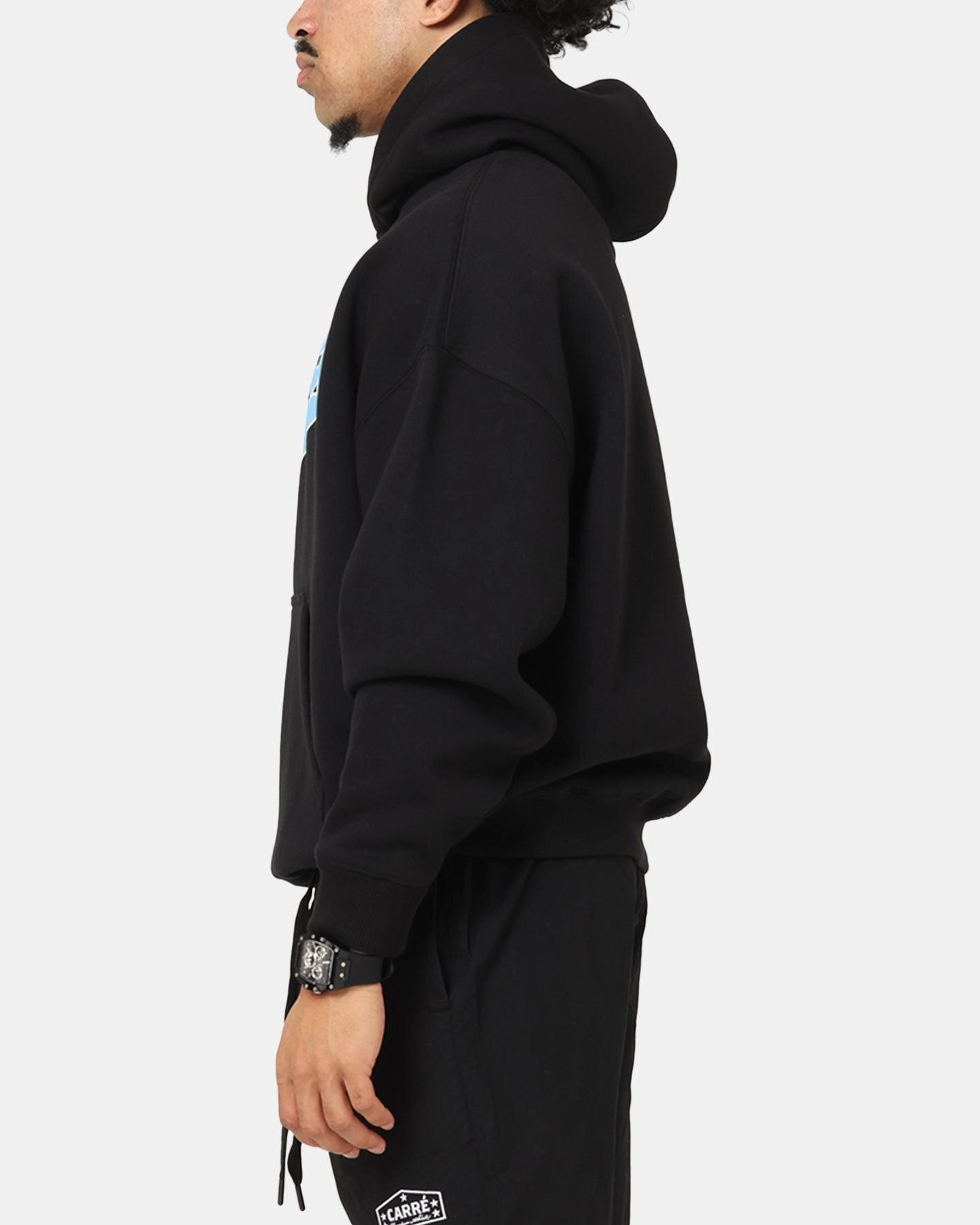 Fresh Smooth Semi - autonomous Carre Slugger Script Hoodie Black