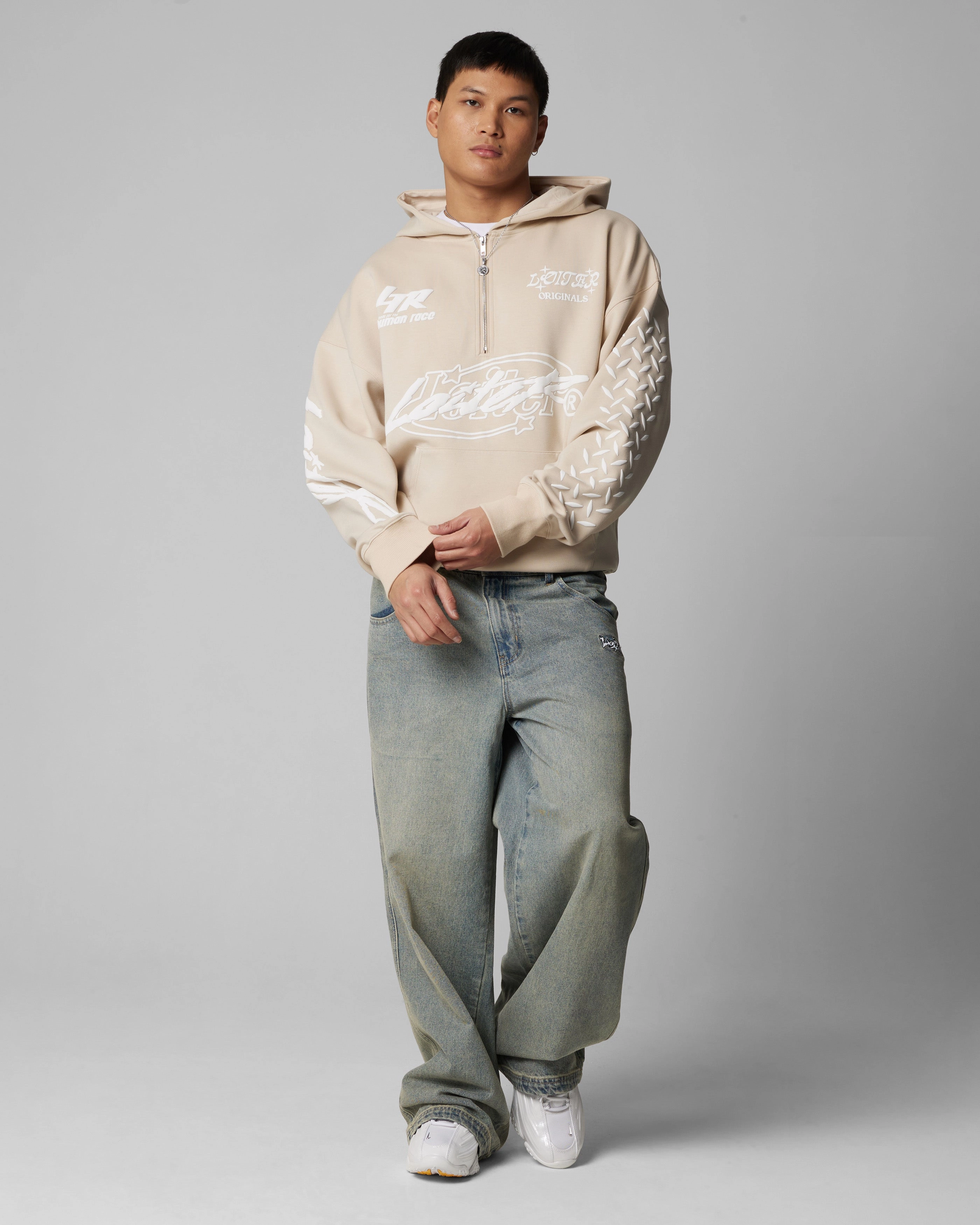 Assignment brand - new Loiter Instinct Hoodie Beige