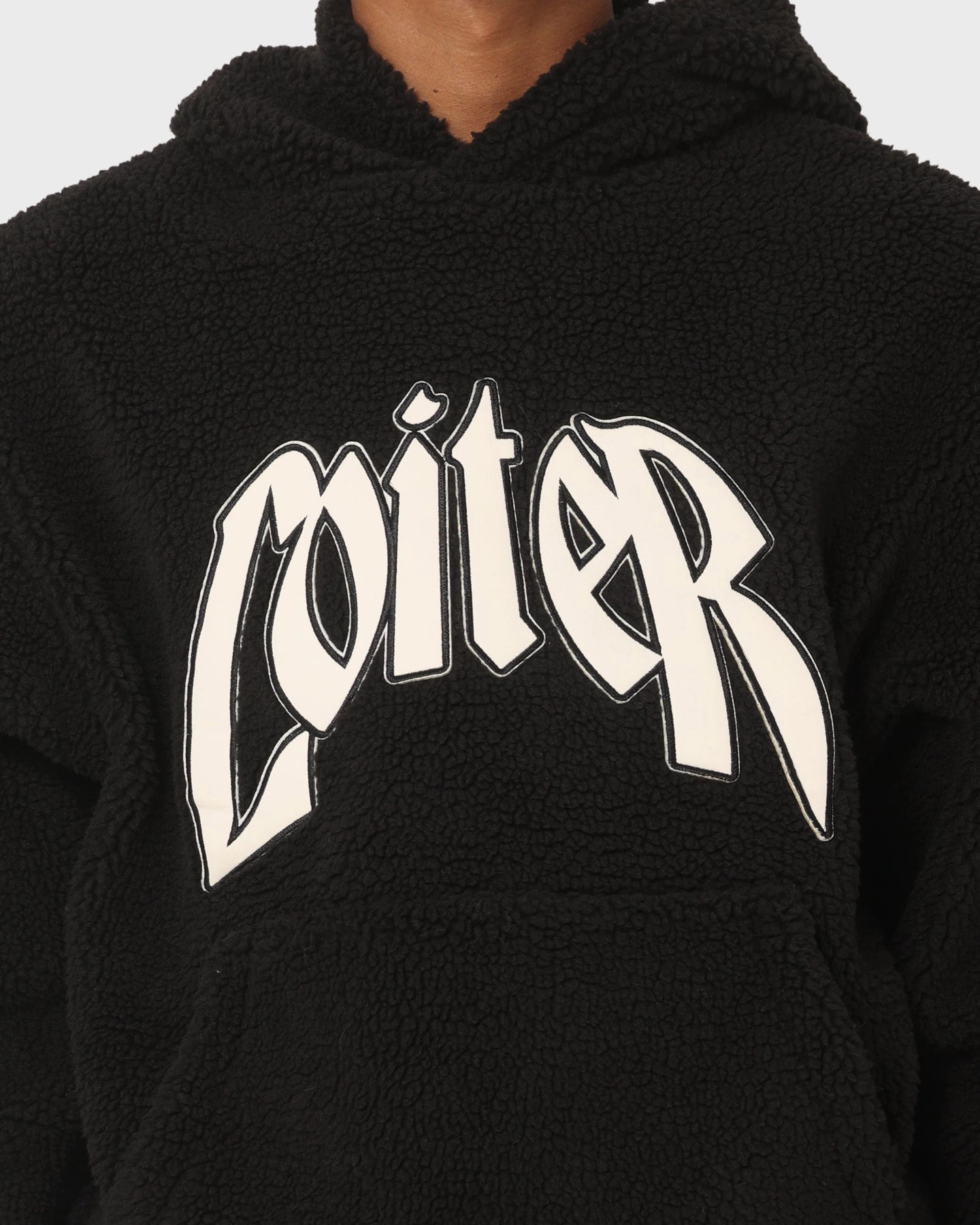 Software Quick Zip Loiter Sherpa Hoodie Black