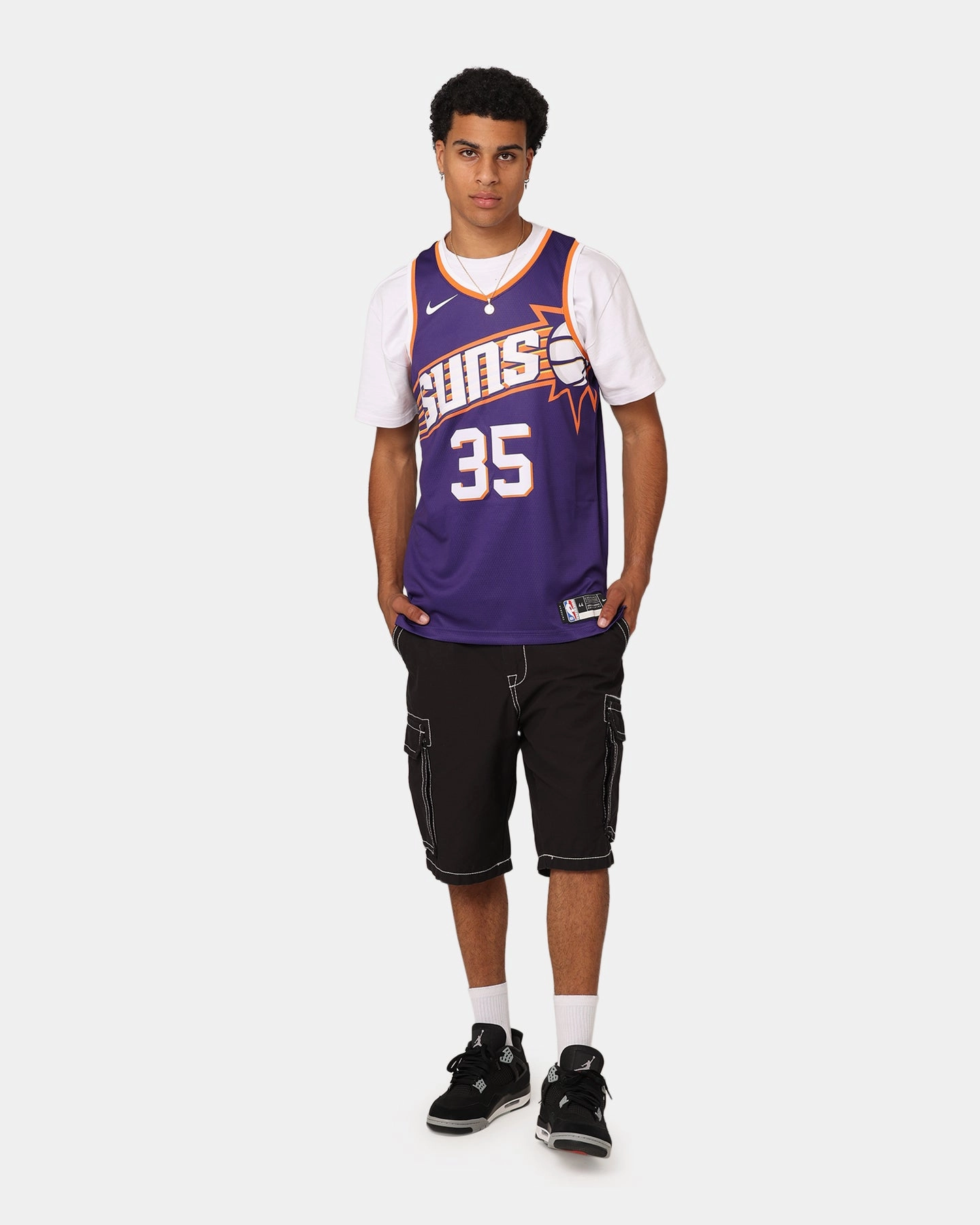 Nike Phoenix Suns Kevin Durant Dri-FIT Swingman Jersey New Orchid All Purpose Athletic Build