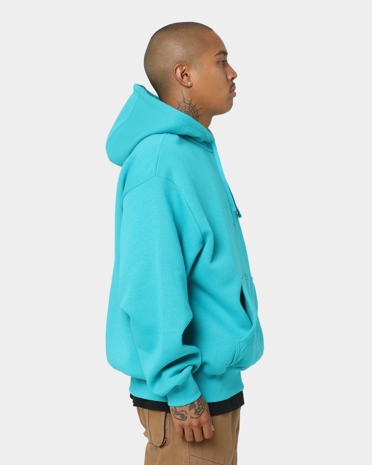 Record Forget New Era Miami Dolphins Quarter Zip Hoodie Teal