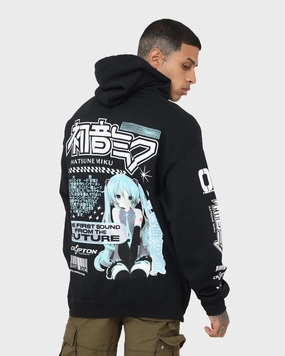 Goat Crew X Hatsune Miku Future Sound Hoodie Black Loungewear