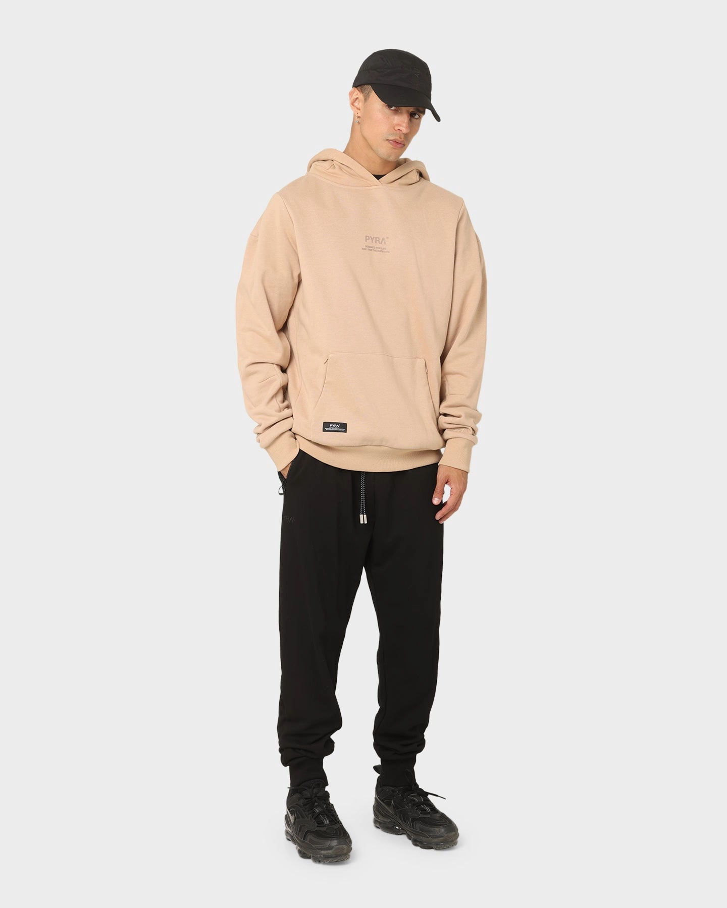 Roll Taped Seams PYRA Repetition Hoodie Natural
