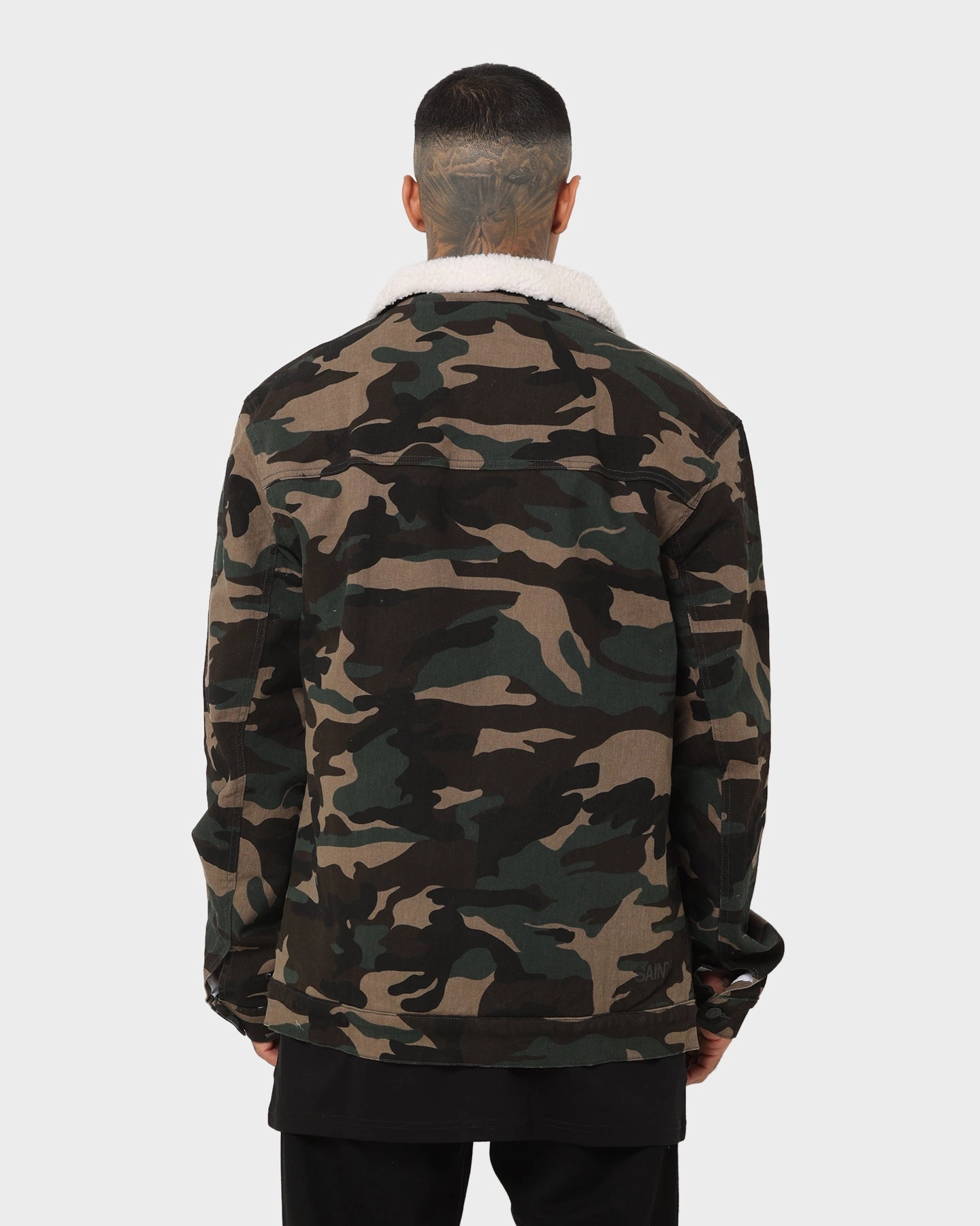 Outdoor Use Saint Morta Camo Sherpa Jacket Camo