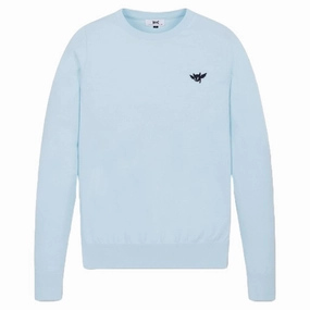 Water Resistant Design WAAC Crewneck Golf Sweater Light Blue - FW24 Women