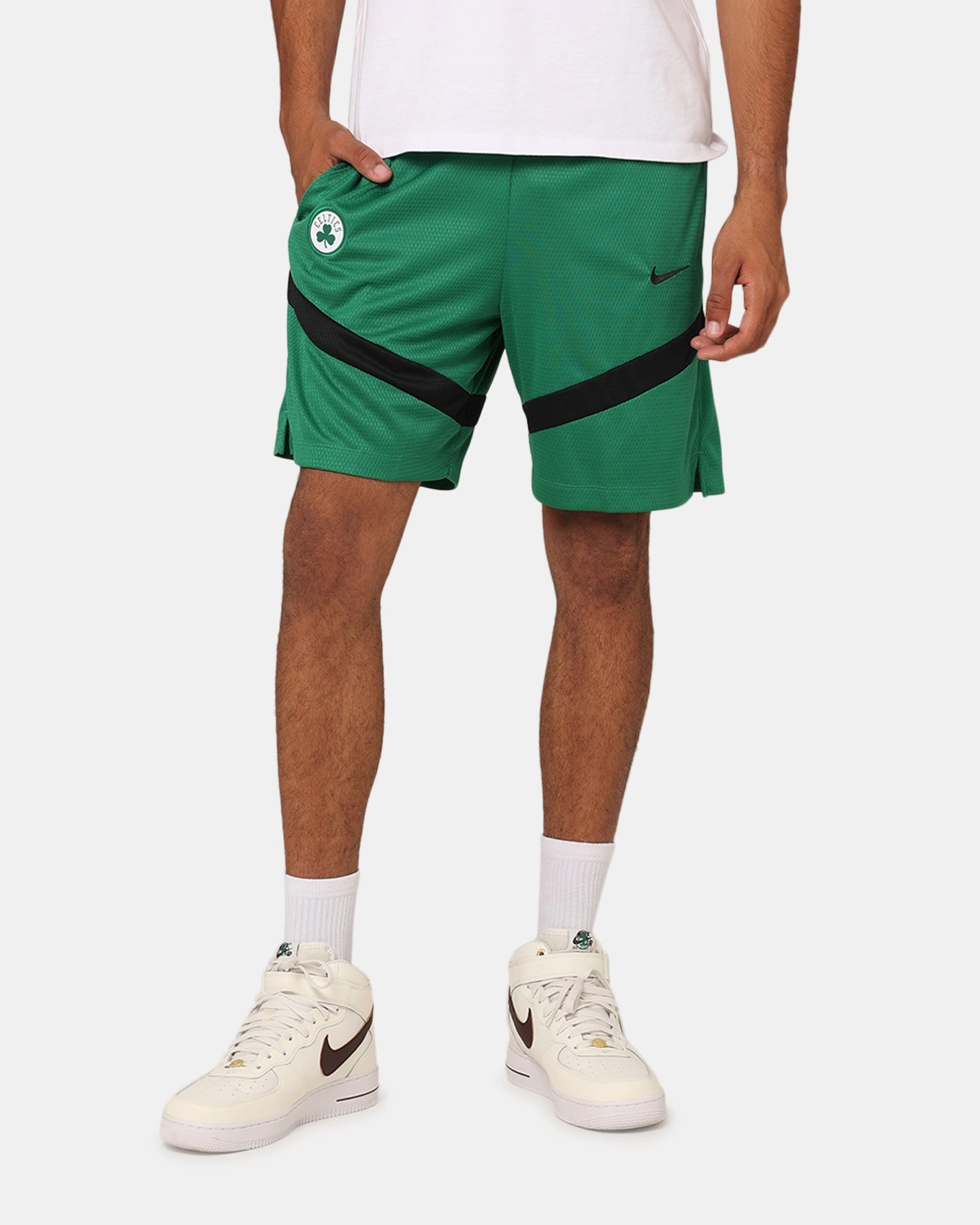 Nike Boston Celtics Dri-FIT Practice Icon  Shorts Clover/Black skiing gear