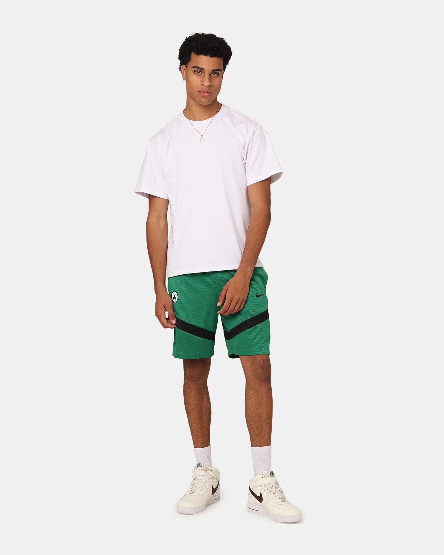 Stain-Resistant Nike Boston Celtics Dri-FIT Practice Icon  Shorts Clover/Black